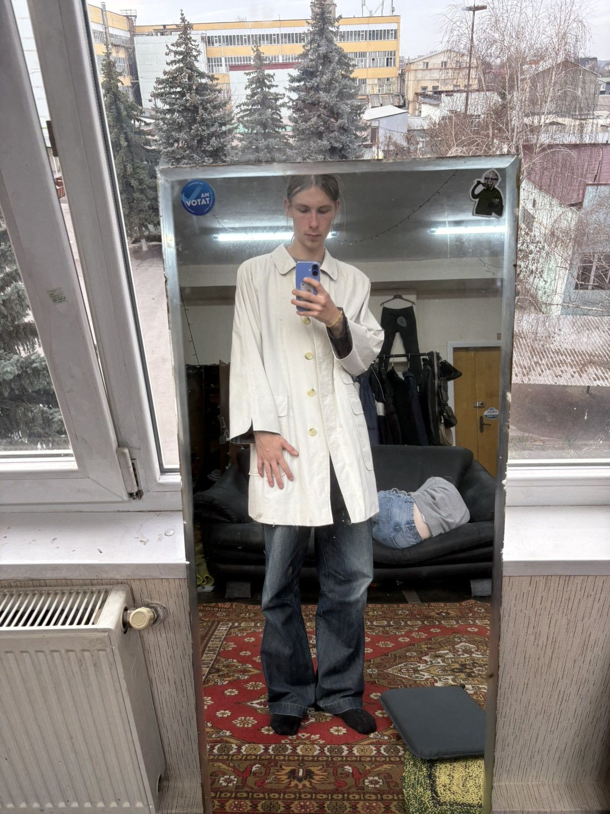 Burberry × Vintage Vintage Burberry Nova Check Trench Coat RainCoat 80s Size US L / EU 52-54 / 3 - 19 Thumbnail