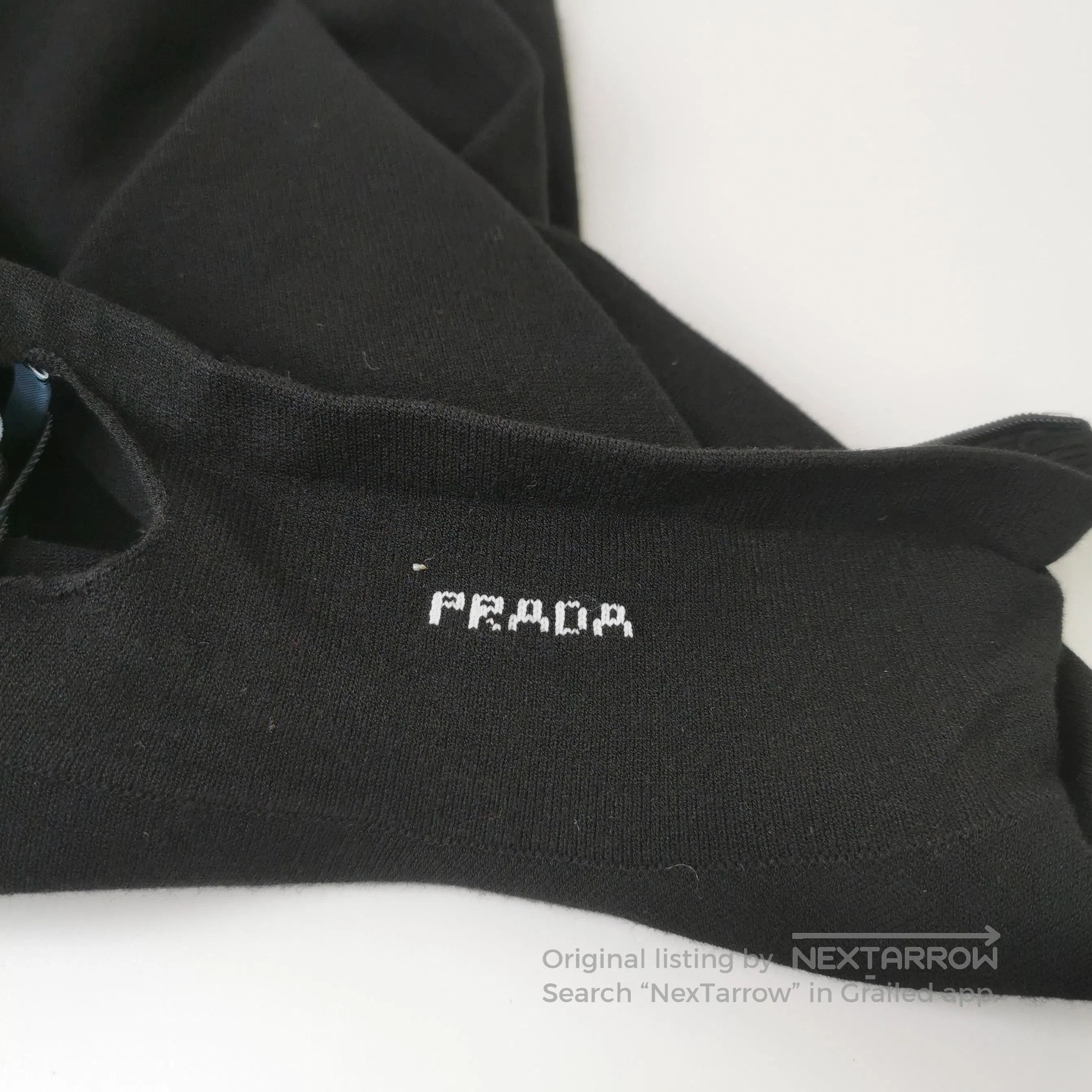 Prada Prada Black Hollow Design Slim Fit Dress . Size L / US 10 / IT 46 - 2 Thumbnail