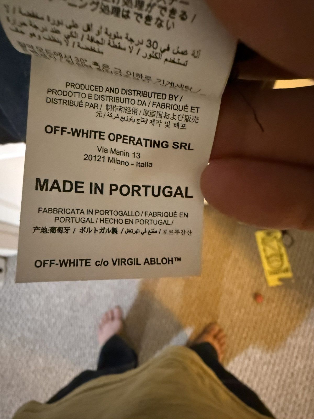 Off-White Off-White Men's Embroidered Mock-Neck Zip Size US M / EU 48-50 / 2 - 8 Thumbnail