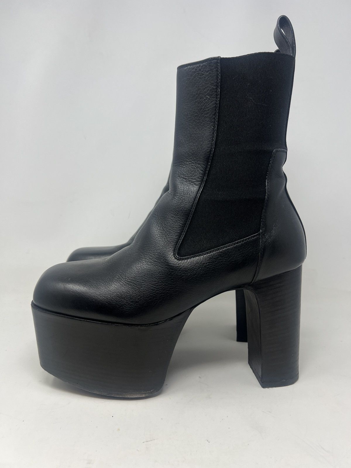 RICK OWENS / KISS BOOTS / Kiss Boots Black Leather SIZE 40