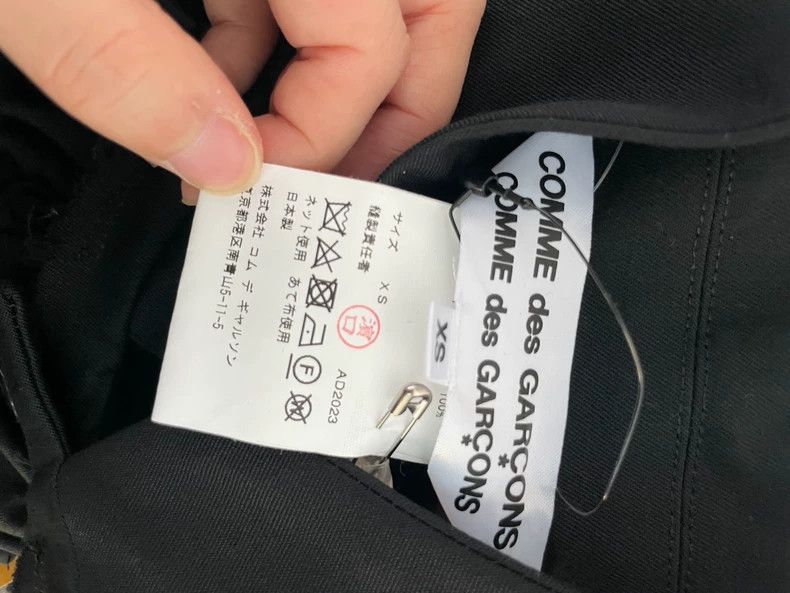 Comme des Garcons Comme Des Garcons Black pleated, crisscrossed, stretchy de Size XS / US 0-2 / IT 36-38 - 7 Thumbnail