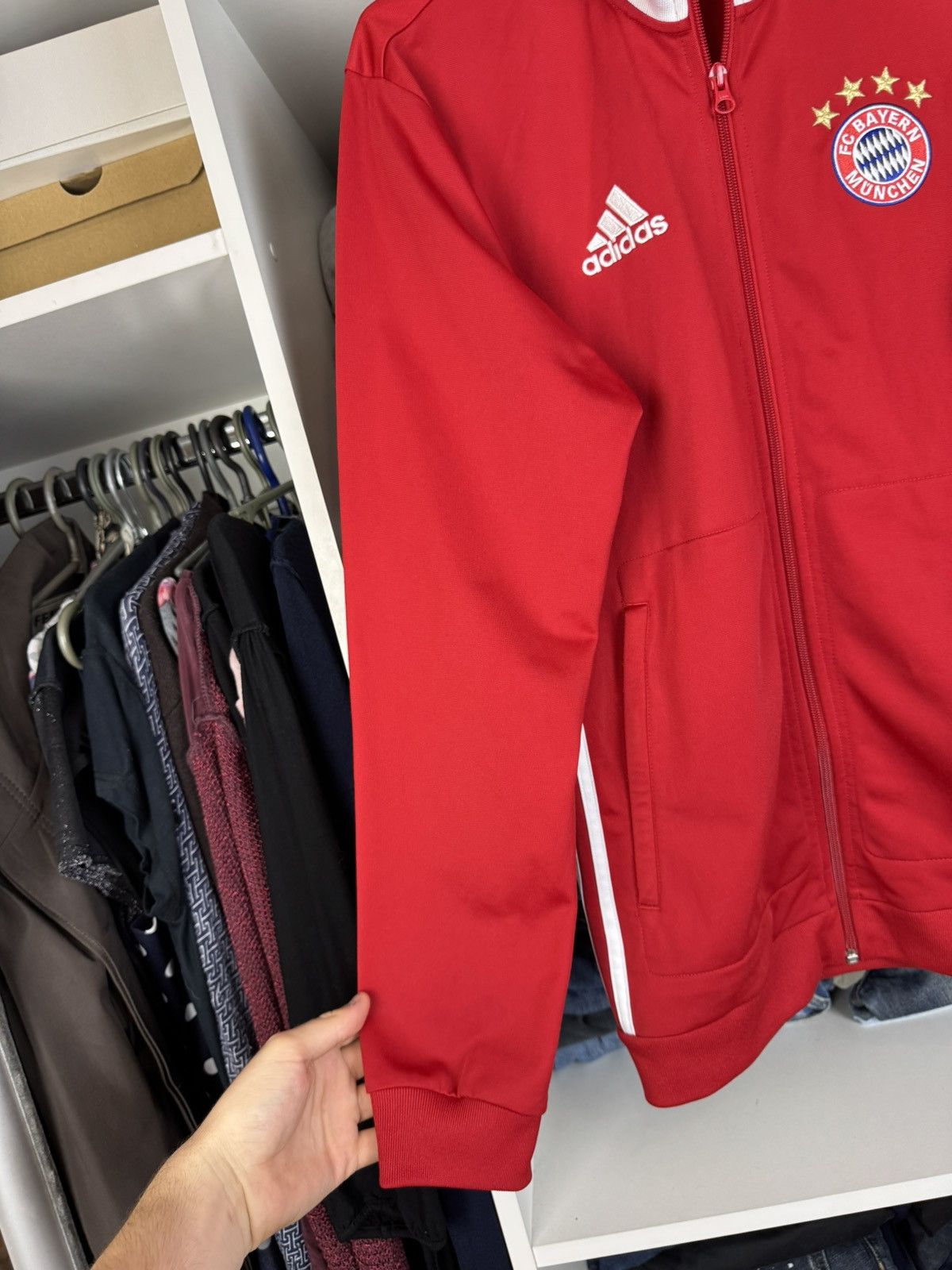 Other 2016 2017 Adidas Bayern Munich Track Jacket Size US S / EU 44-46 / 1 - 9 Thumbnail