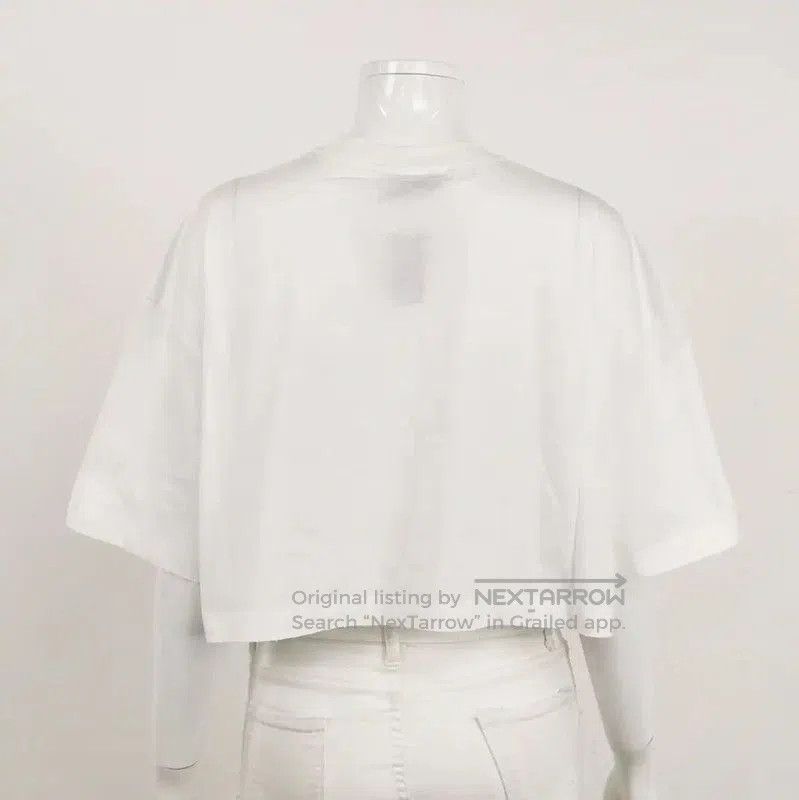 Prada Prada White Cotton Short Sleeve T-Shirt. Size S / US 4 / IT 40 - 2 Thumbnail
