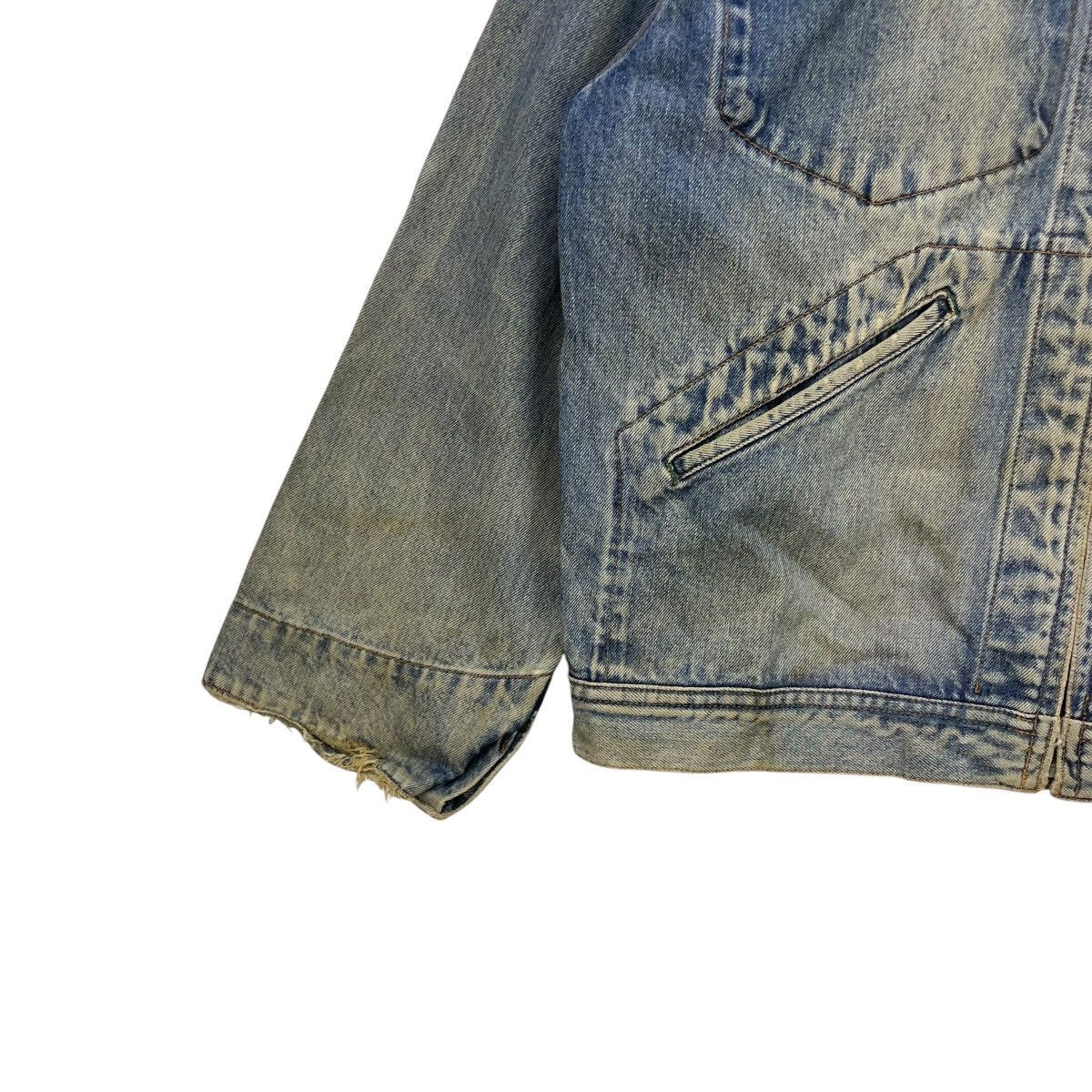 HOLLYWOOD RANCH MARKET × Vintage Vintage Distressed Sportwear Long Wearing Denim Trucker Size US M / EU 48-50 / 2 - 5 Thumbnail