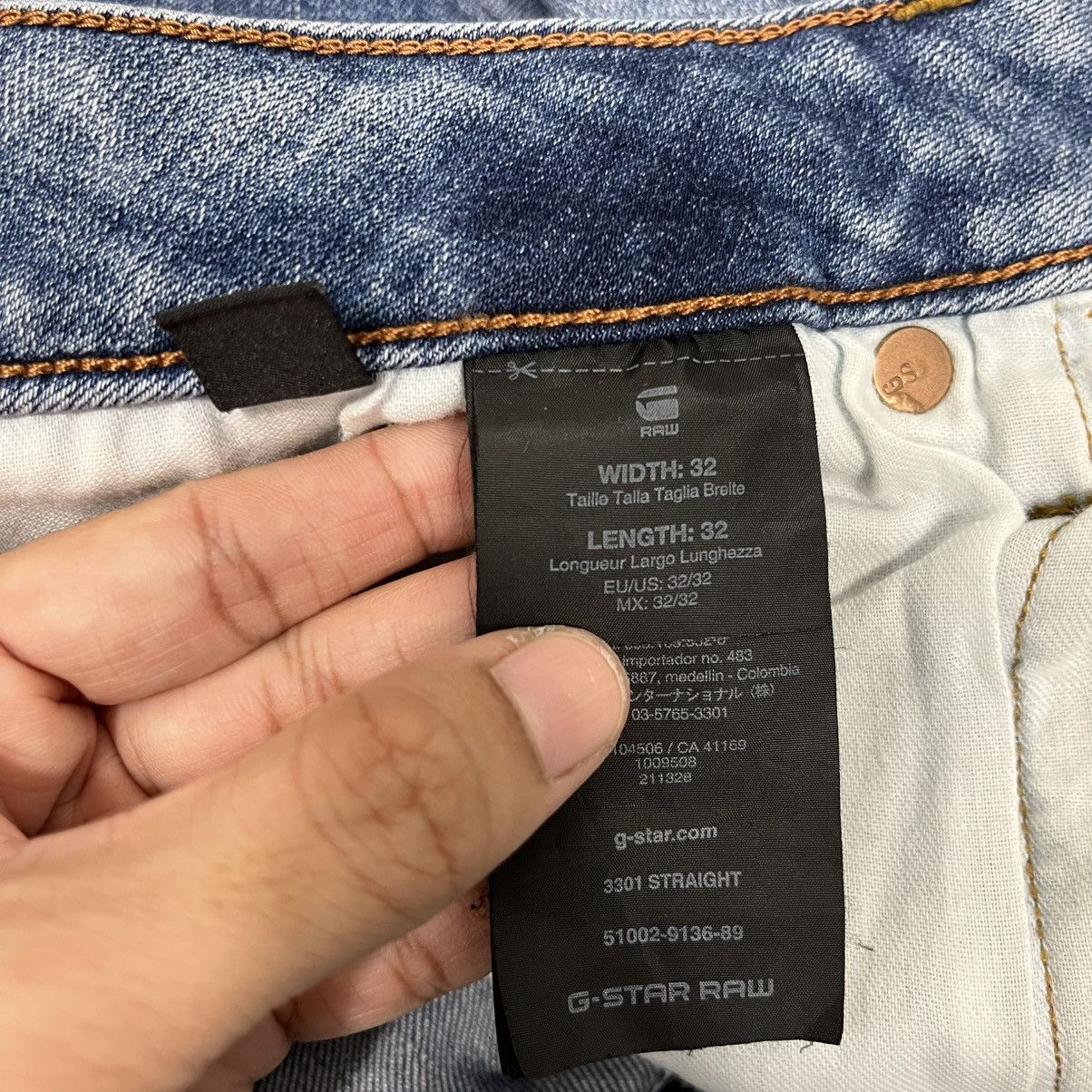 G-Star Vintage G-star Raw Denim Jeans Size US 32 / EU 48 - 21 Thumbnail