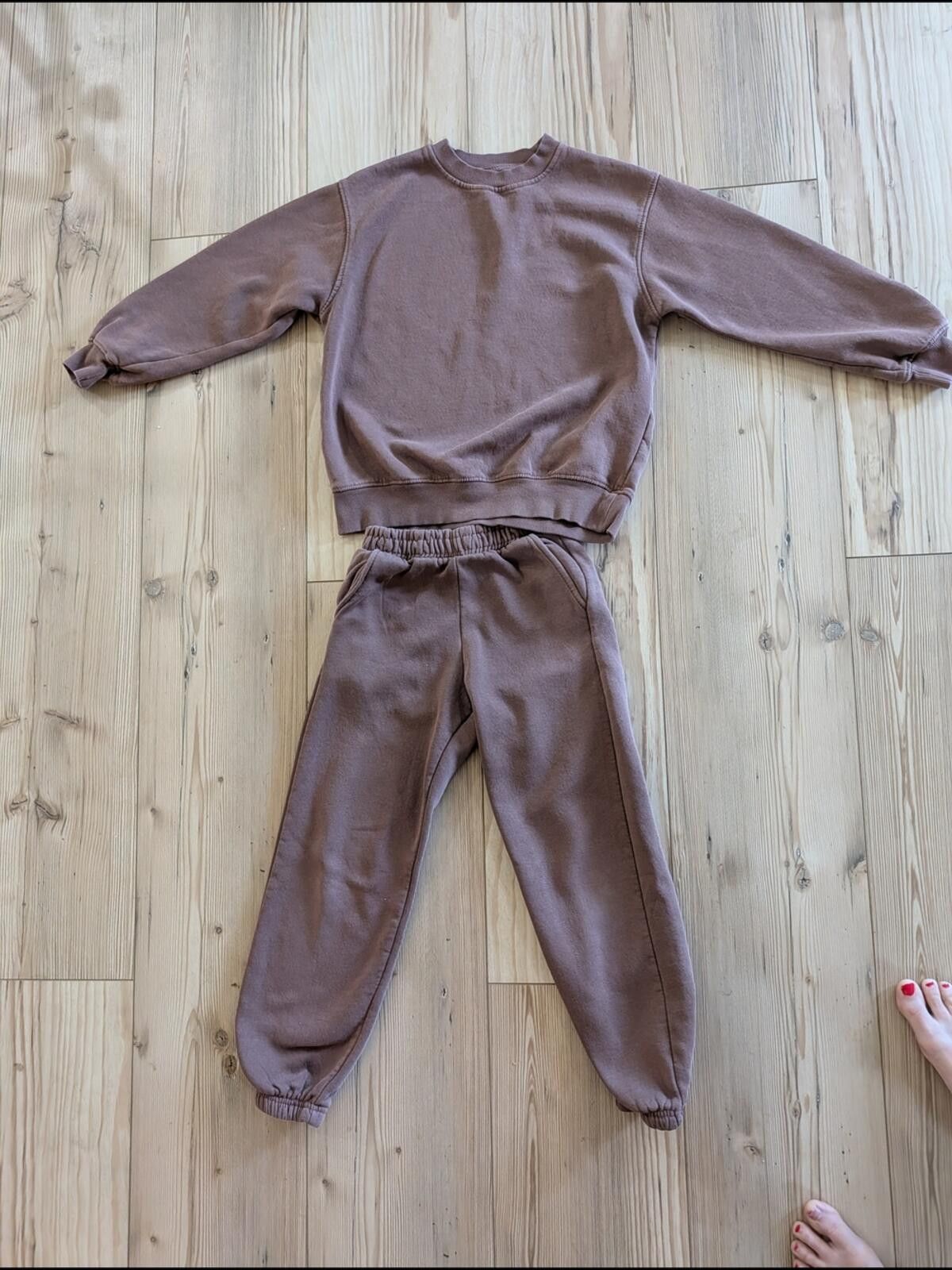 Zara Zara Kids Brown Sweatshirt & Joggers Set Size ONE SIZE - 2 Thumbnail