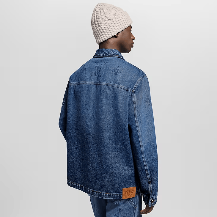Louis Vuitton Monogram Denim Workwear Overshirt Size US XXL / EU 58 / 5 - 3 Thumbnail
