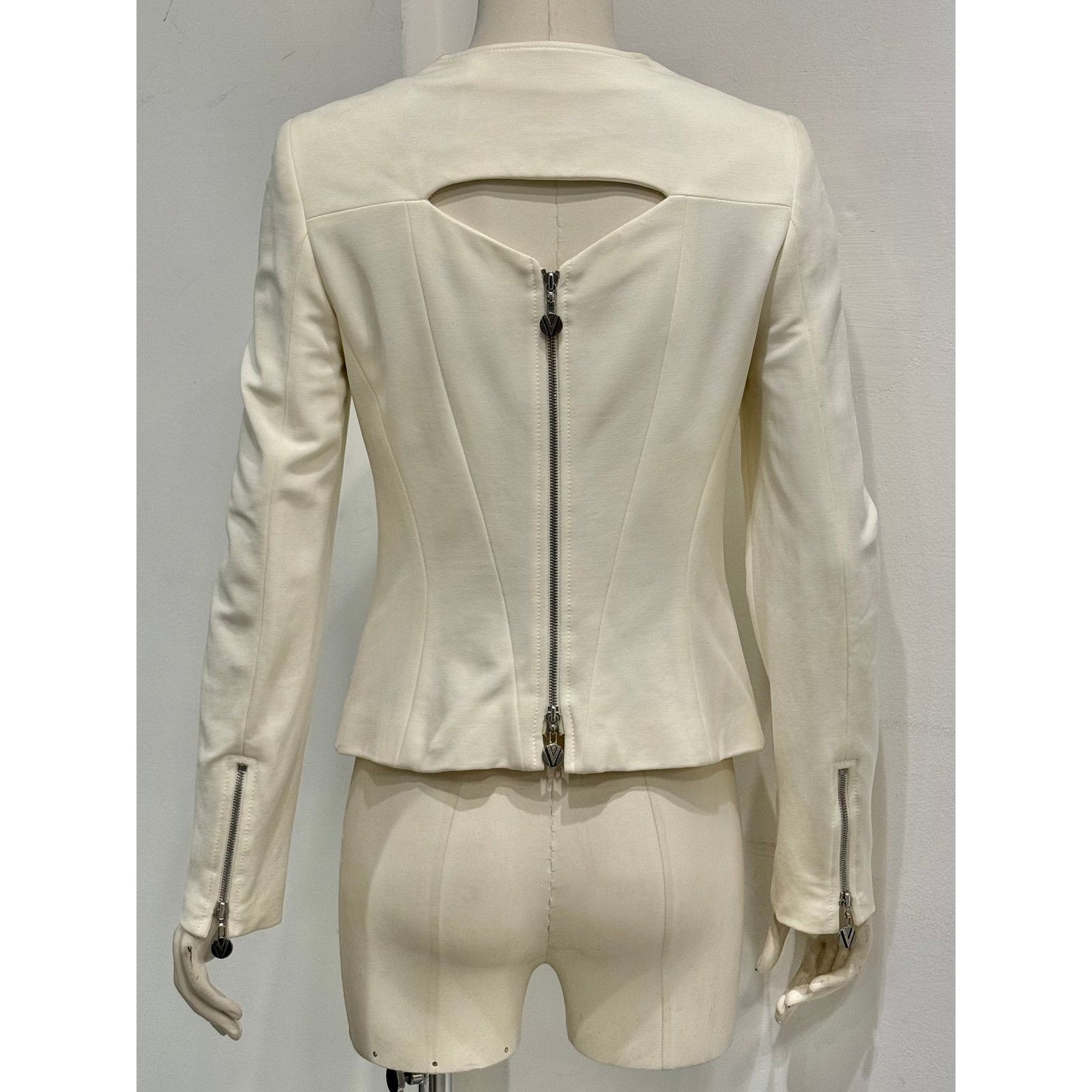 Versace 2000s Gianni Versace back zip structured paneled jacket Size M / US 6-8 / IT 42-44 - 2 Thumbnail