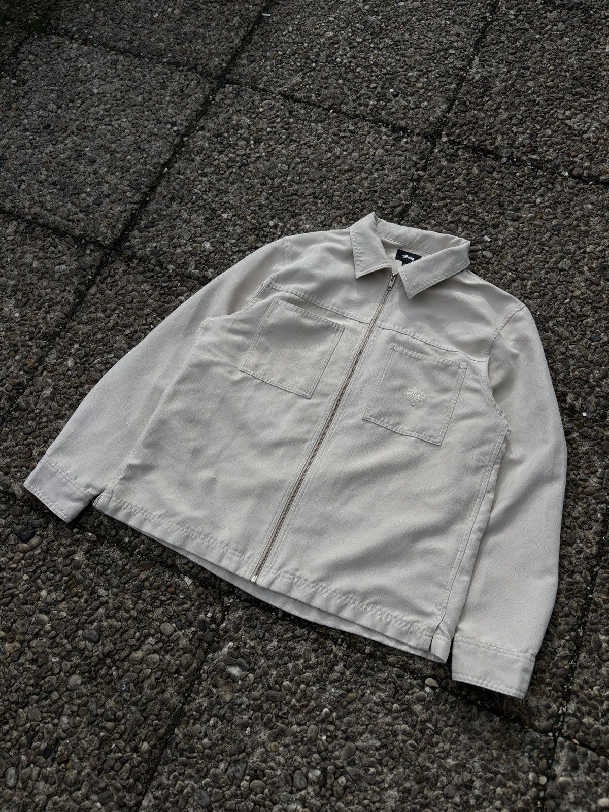 Stussy Stussy Micro Suede Work Shirt (L) Size US L / EU 52-54 / 3 - 3 Thumbnail