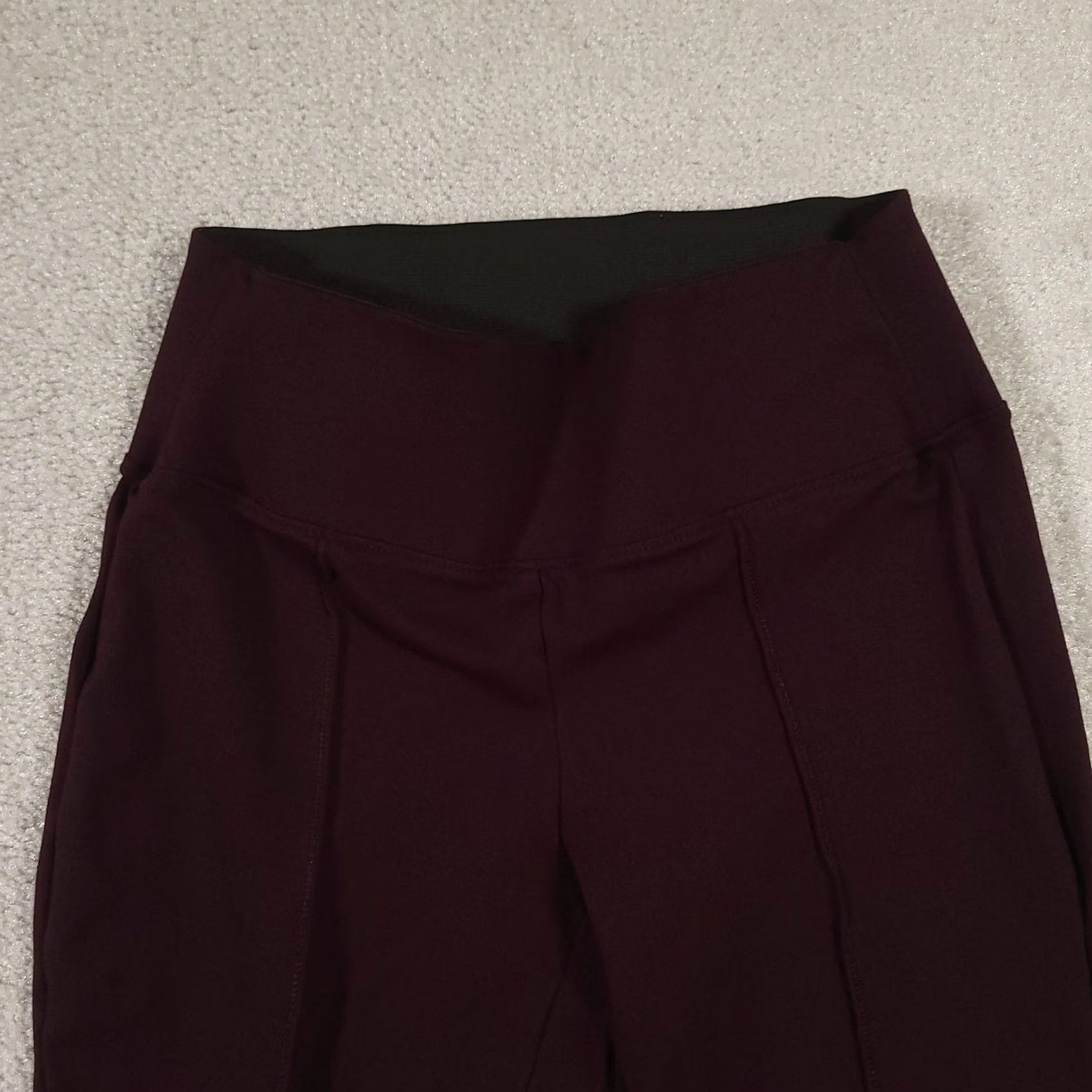 Nine West Nine West Leggings Womens Small Burgundy High Rise Ponte Stretch Ankle Pants Size 28" / US 6 / IT 42 - 3 Thumbnail
