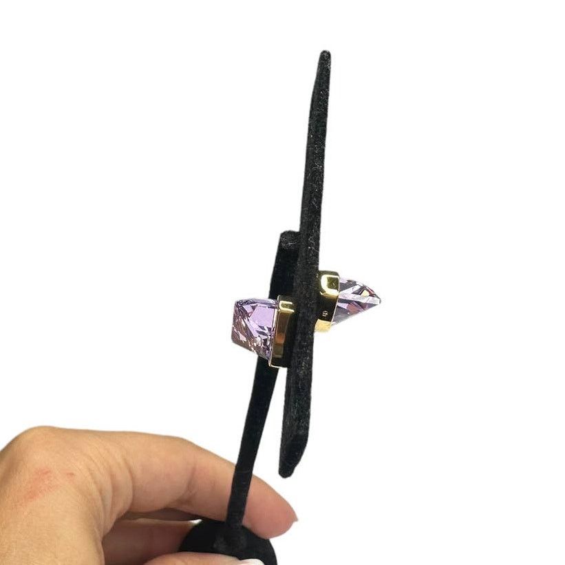 Swarovski Swarovski Lucent Ear Cuff Single, Magnetic, Purple, Size ONE SIZE - 5 Thumbnail