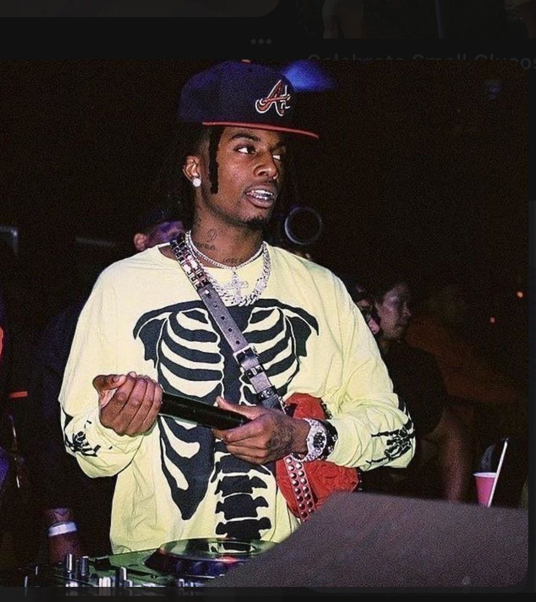 Playboi Carti Playboi carti neon tour die lit skeleton tee neon V1 Size US L / EU 52-54 / 3 - 9 Thumbnail