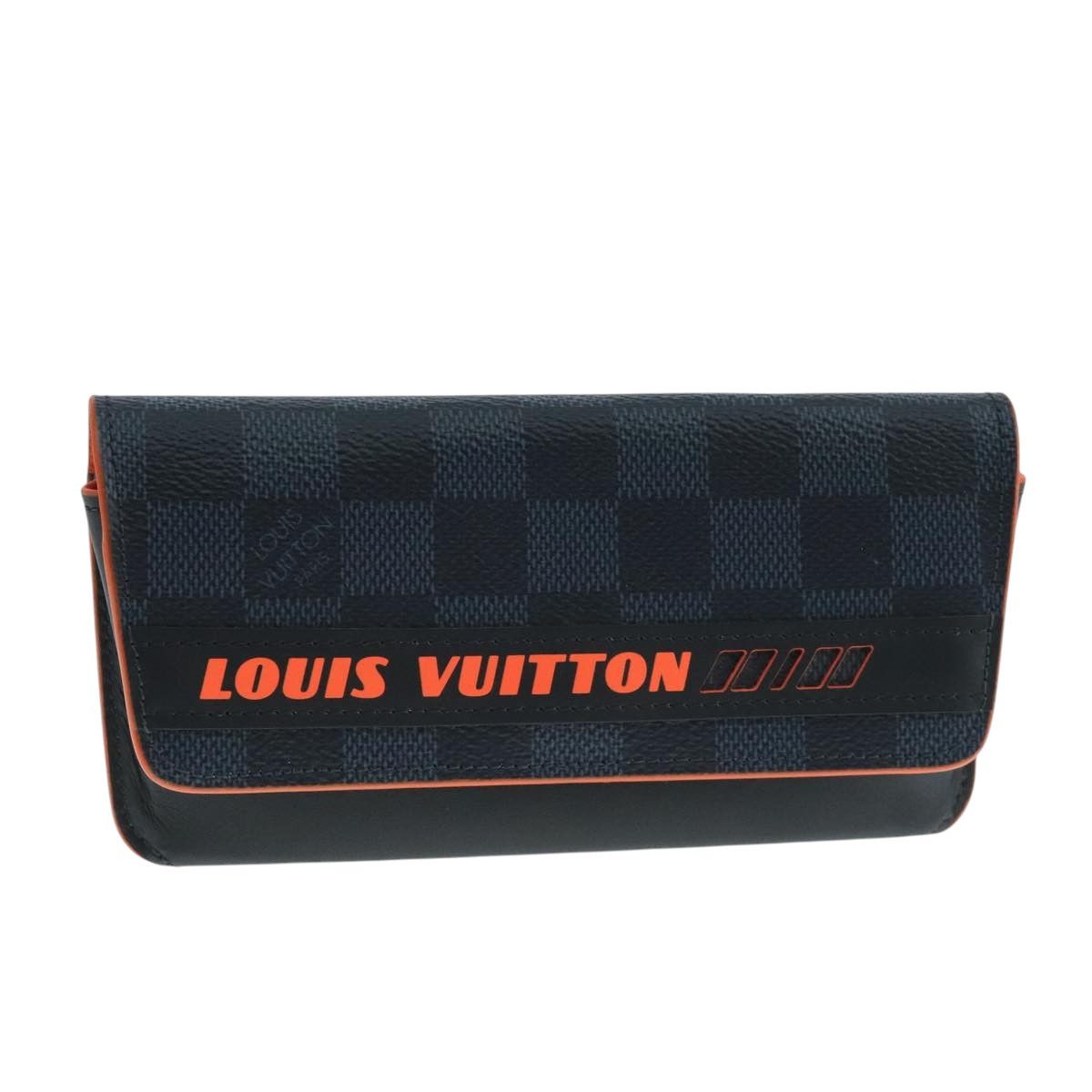 Louis Vuitton Glasses Case Navy Canvas Wallet (Pre-Owned) Size ONE SIZE - 1 Thumbnail