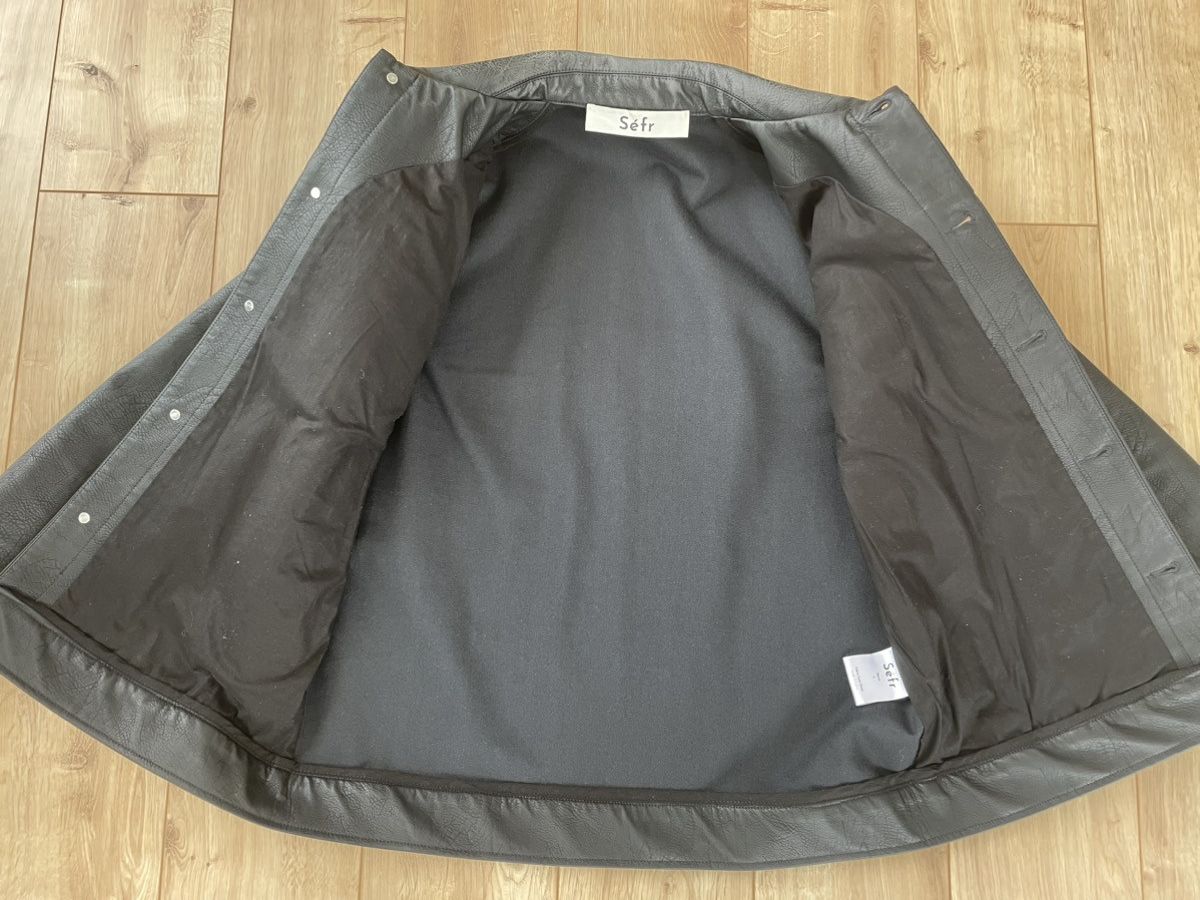 Sefr Séfr Black Pleather Jacket Size US S / EU 44-46 / 1 - 5 Thumbnail
