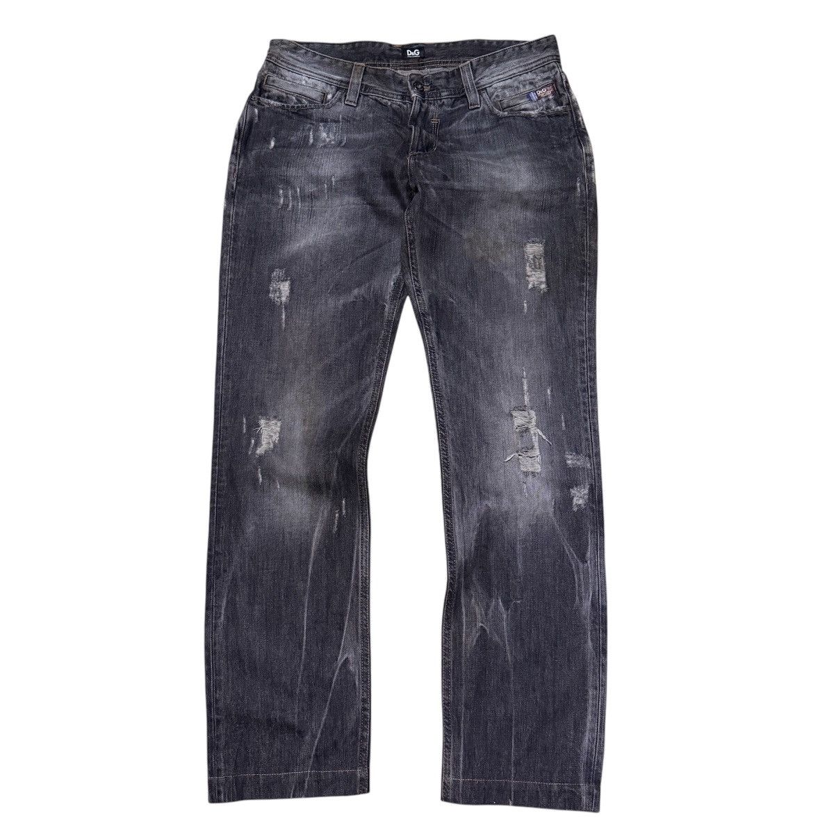Dolce & Gabbana Dolce & Gabbana Distressed Denim Jeans Size US 33 - 1 Thumbnail