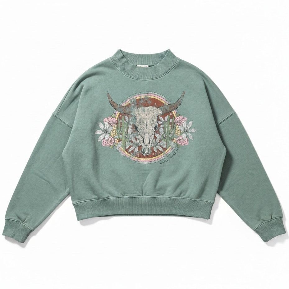 O'Neill O'Neill Womens L Moment Crop Crewneck Sweatshirt Southwest Size L / US 10 / IT 46 - 1 Thumbnail