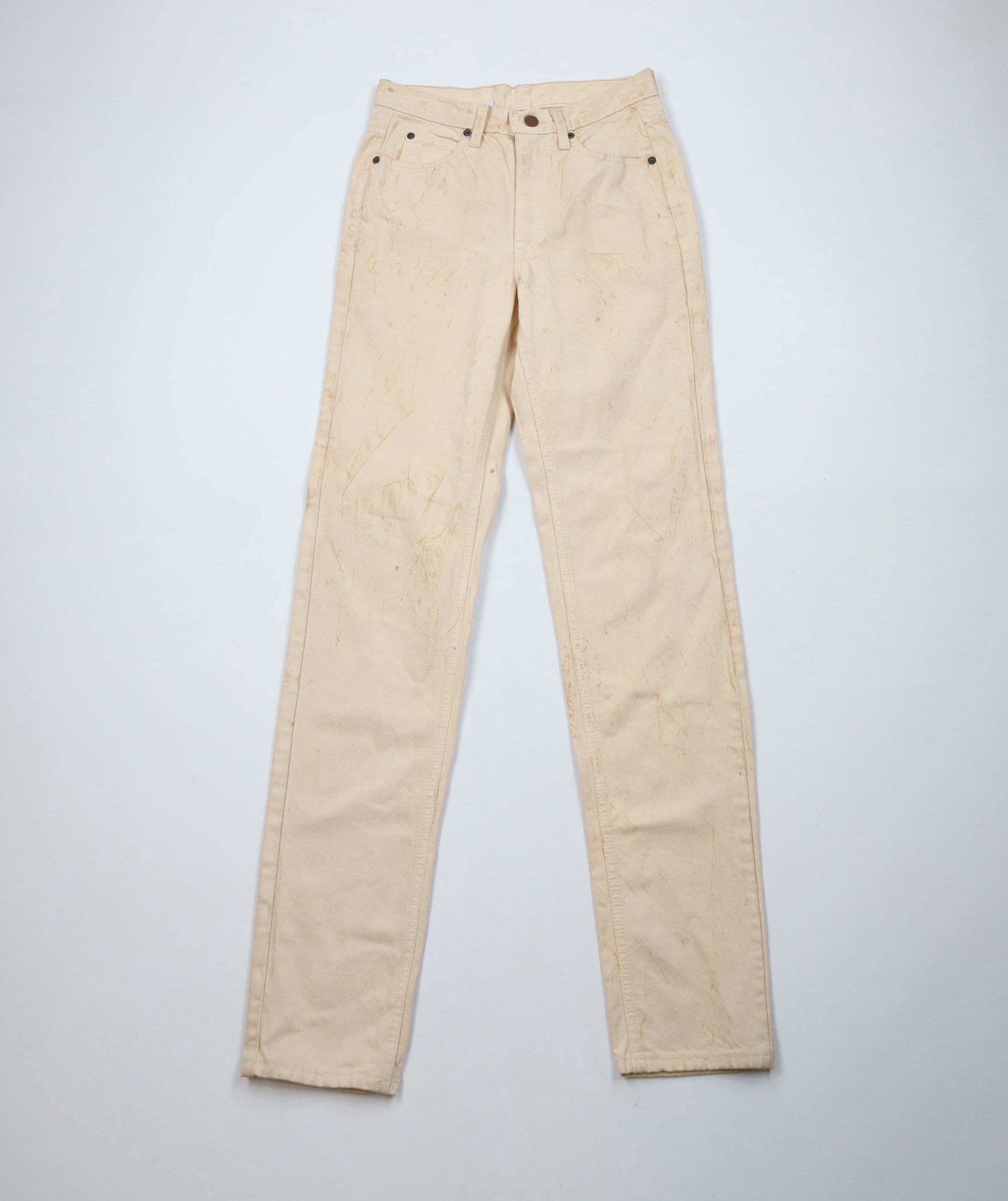 Calvin Klein × Vintage Deadstock Vintage 80s 90s Calvin Klein Jeans Beige USA Size 28" / US 6 / IT 42 - 1 Thumbnail