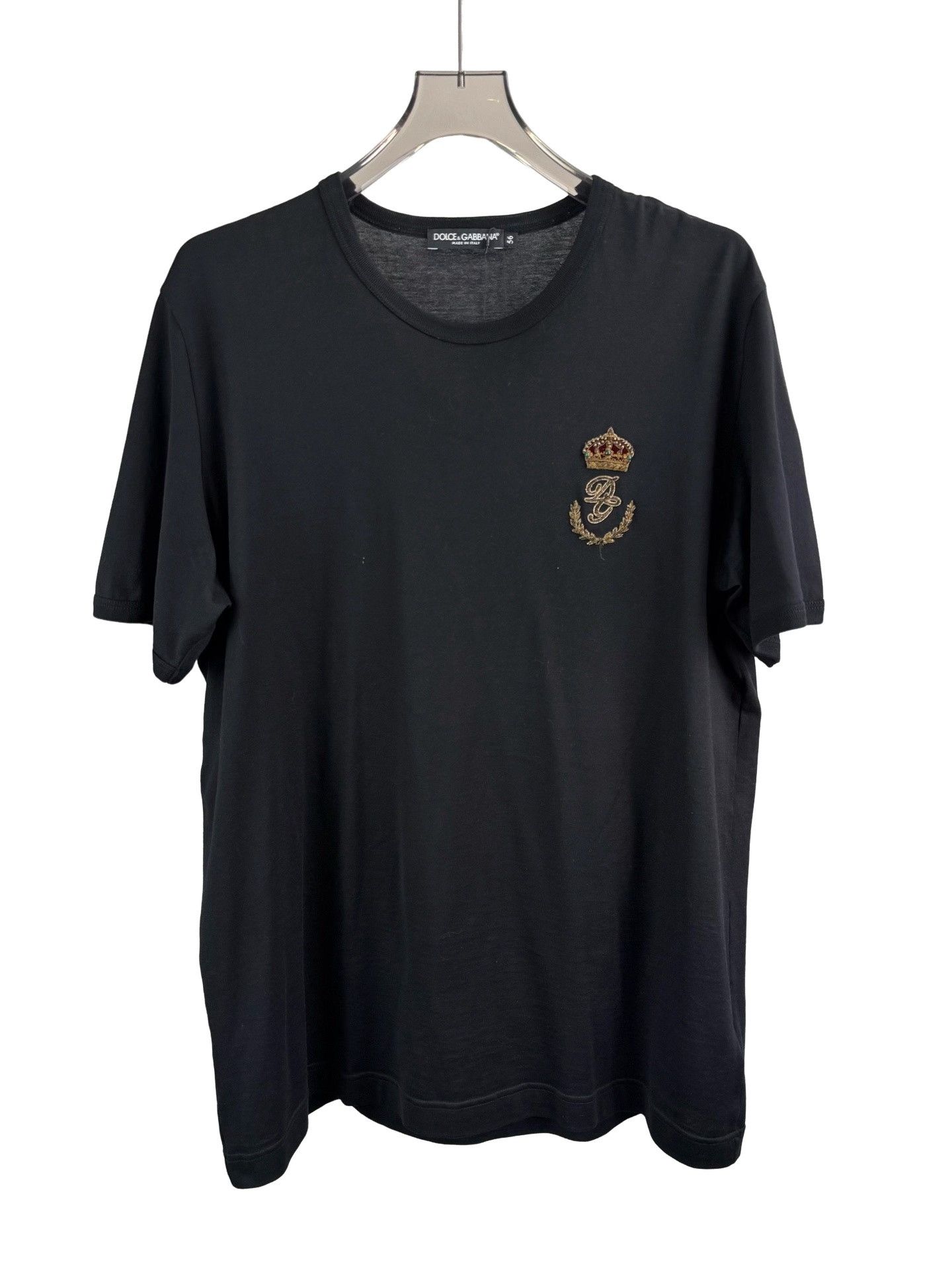 Dolce & Gabbana Dolce & Gabbana Embroidered Crown T-Shirt US XL Size US XL / EU 56 / 4 - 1 Thumbnail