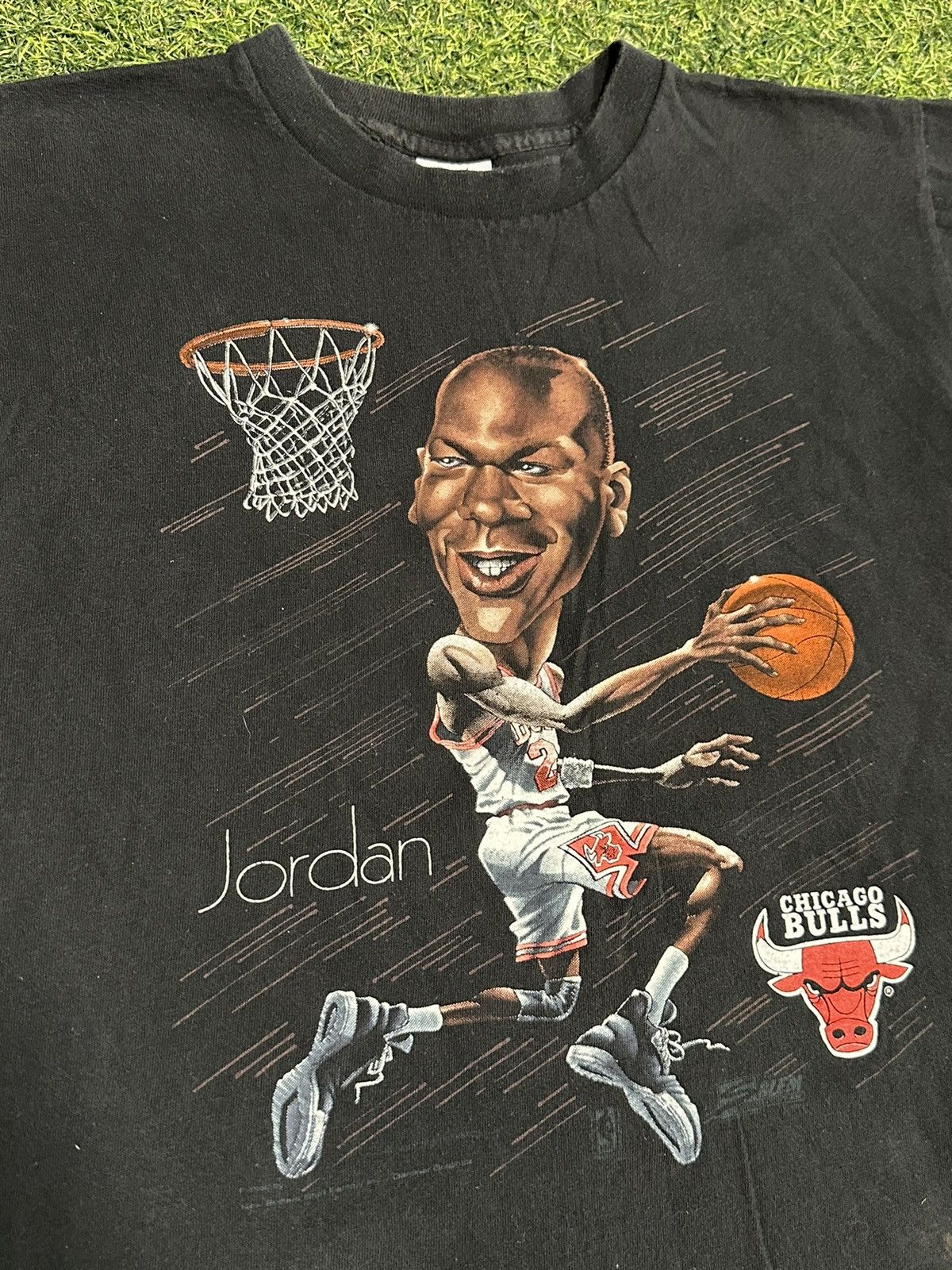 NBA Salem Sportswear Vintage Vintage 90s Salem Michael Jordan Caricature T Shirt Medium Grailed