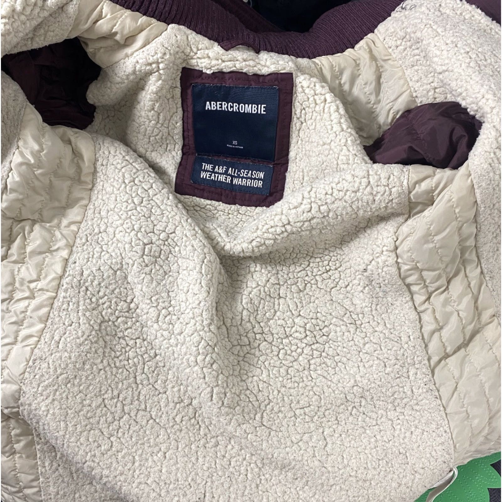 Abercrombie & Fitch Abercrombie & Fitch Weather Warrior Jacket Women's Hooded Maroon XS Size XS / US 0-2 / IT 36-38 - 7 Thumbnail