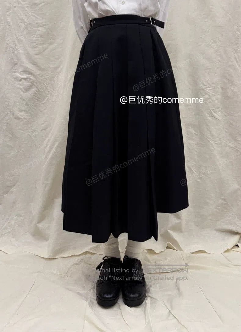 Other Comme Des Garcons size S Basic black pleated skirt with me Size 23" - 9 Thumbnail