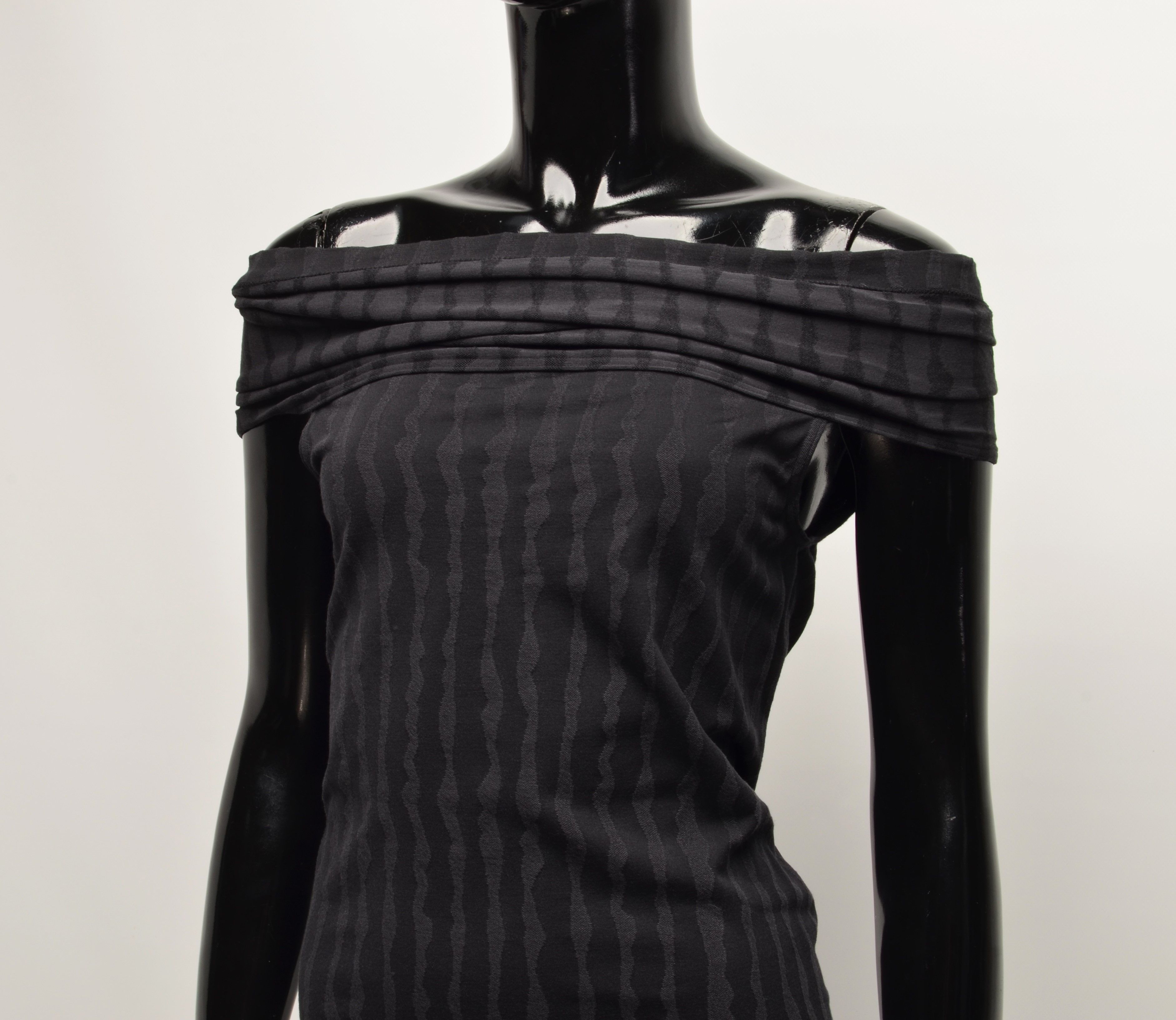 Wolford Wolford Striped Off Shoulders Bodycon Dress Size S / US 4 / IT 40 - 2 Thumbnail