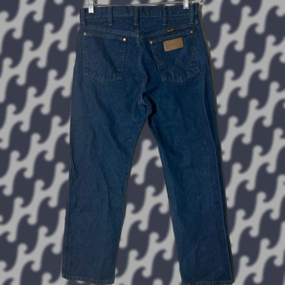 Wrangler VINTAGE Wrangler Western Cowboy Straight Leg Blue Denim Jeans Men's Size 30x30 Size US 30 / EU 46 - 1 Thumbnail
