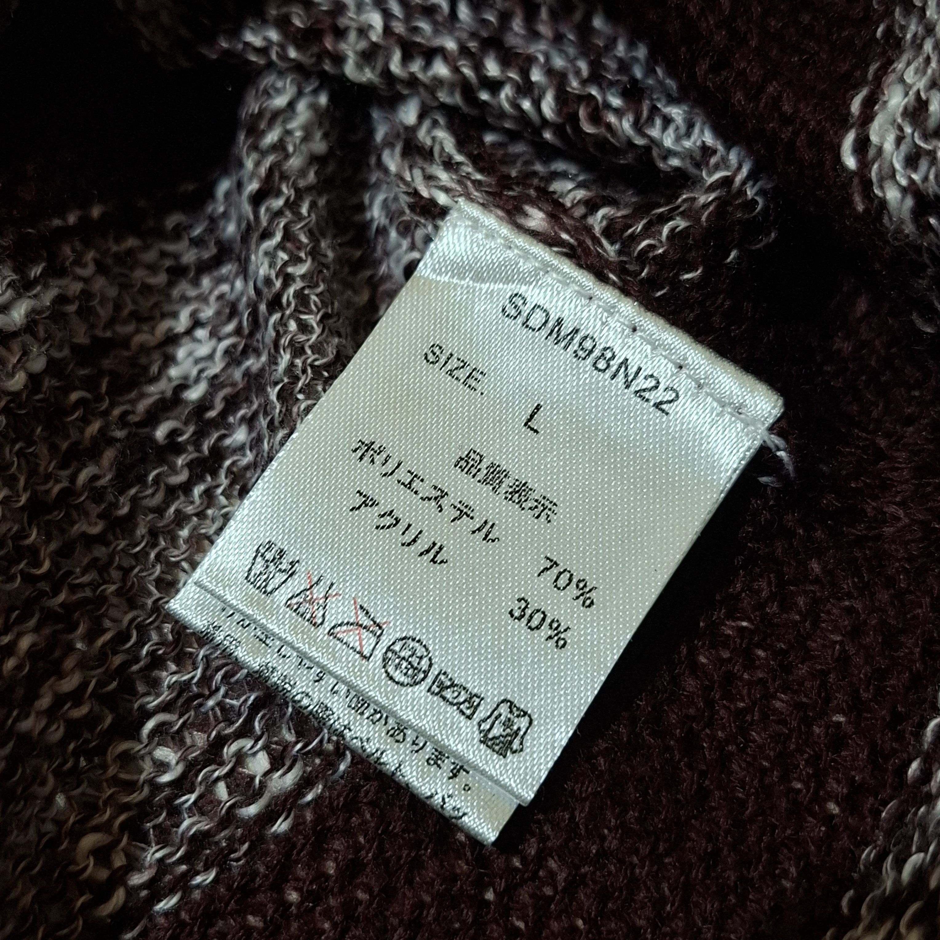 semanticdesign Semantic Design Japan Striped Grunge Knit Sweater Size US M / EU 48-50 / 2 - 8 Thumbnail