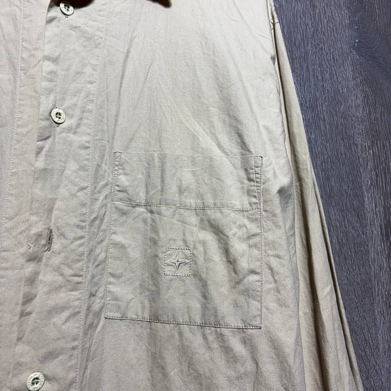 Stone Island Rare! Vintage Stone Island Denim shirt Beige size XL Size US XL / EU 56 / 4 - 2 Thumbnail