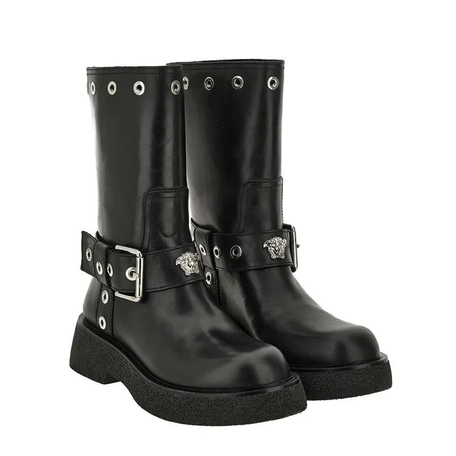 Versace o1y0226 Ankle Boots in Black Size US 5 / IT 35 - 2 Thumbnail