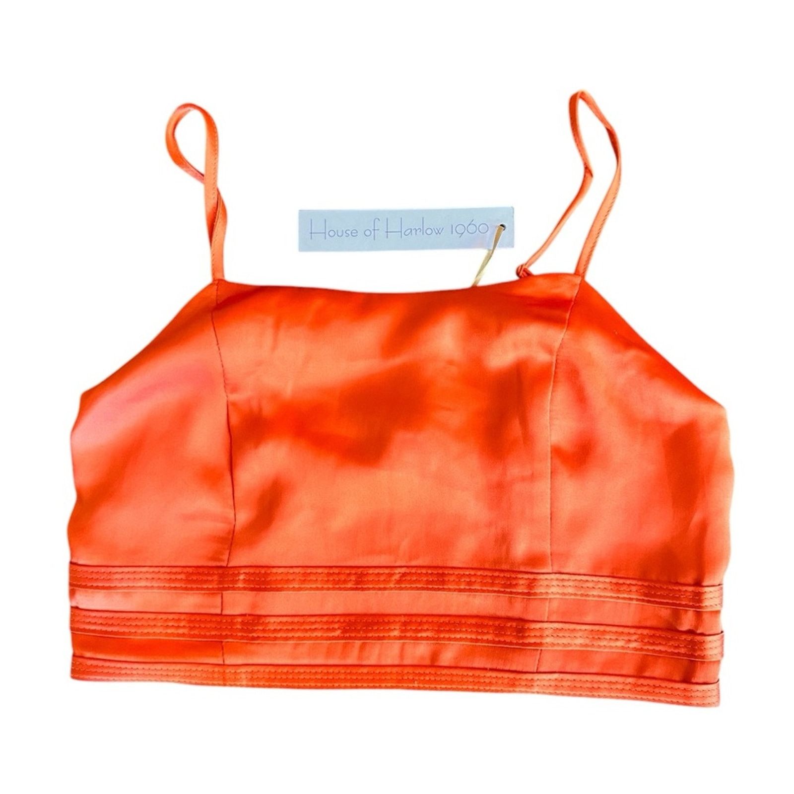House of Harlow NWT House of Harlow 1960 Orange Crop Top – Size S Size S / US 4 / IT 40 - 1 Thumbnail