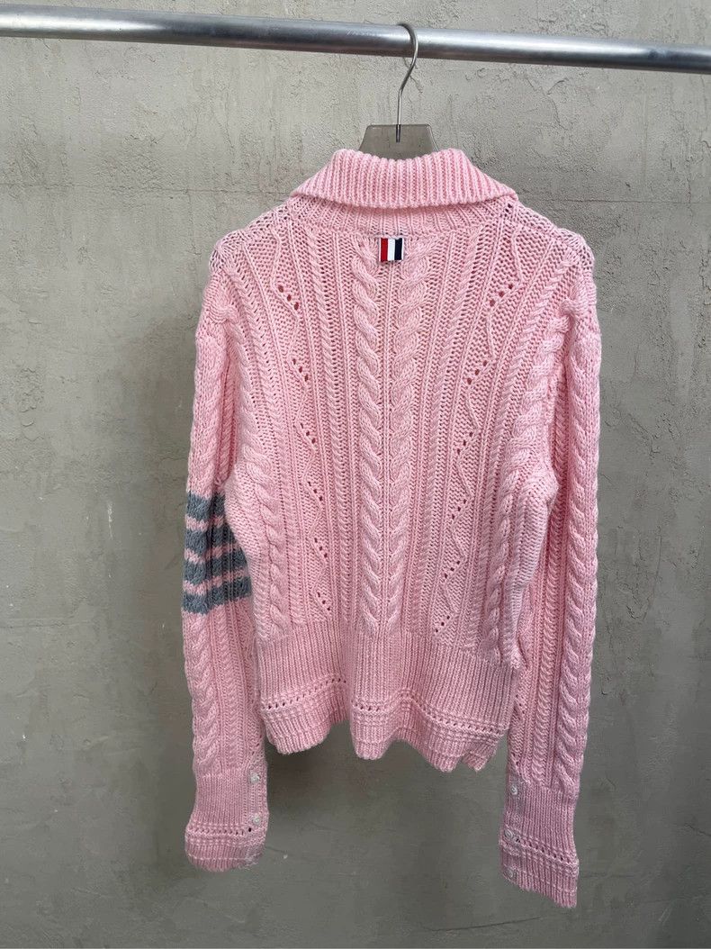 Thom Browne Thom browne Cherry blossom pink four-striped turtleneck kni Size S / US 4 / IT 40 - 3 Thumbnail