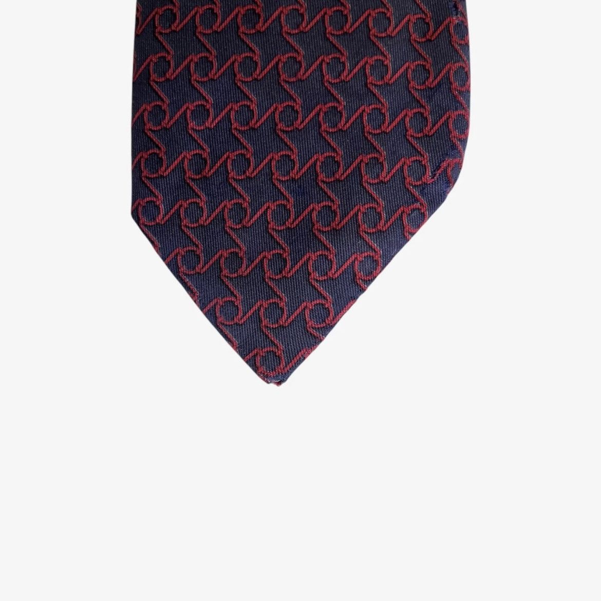 Hermes Vintage 90s Hermes 7116 FA Geometric Abstract Star Silk Tie Size ONE SIZE - 4 Thumbnail