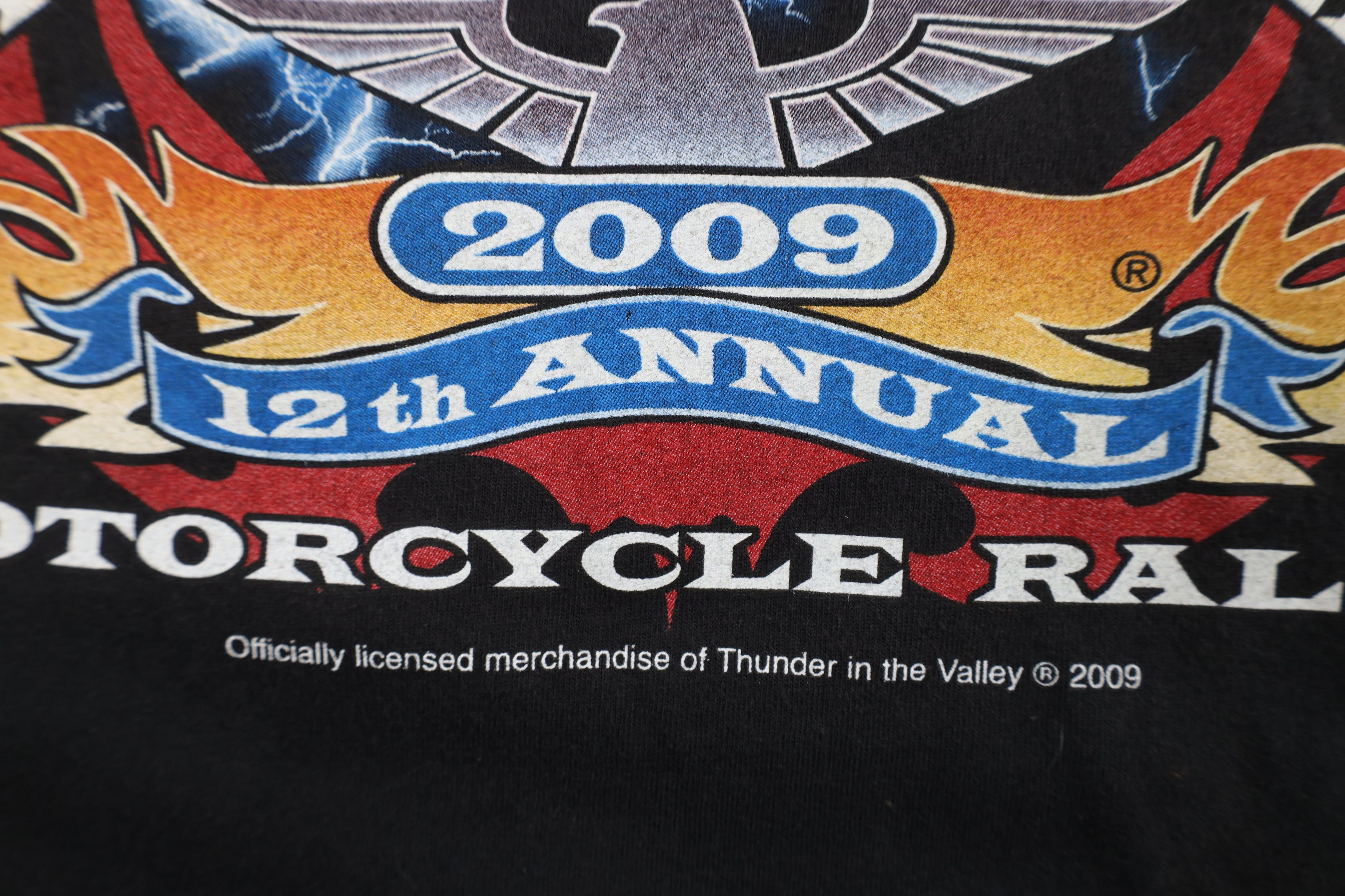 Vintage Vintage Y2K Johnstown Motorcycle Rally Fire Tribal T-Shirt Size US L / EU 52-54 / 3 - 5 Thumbnail