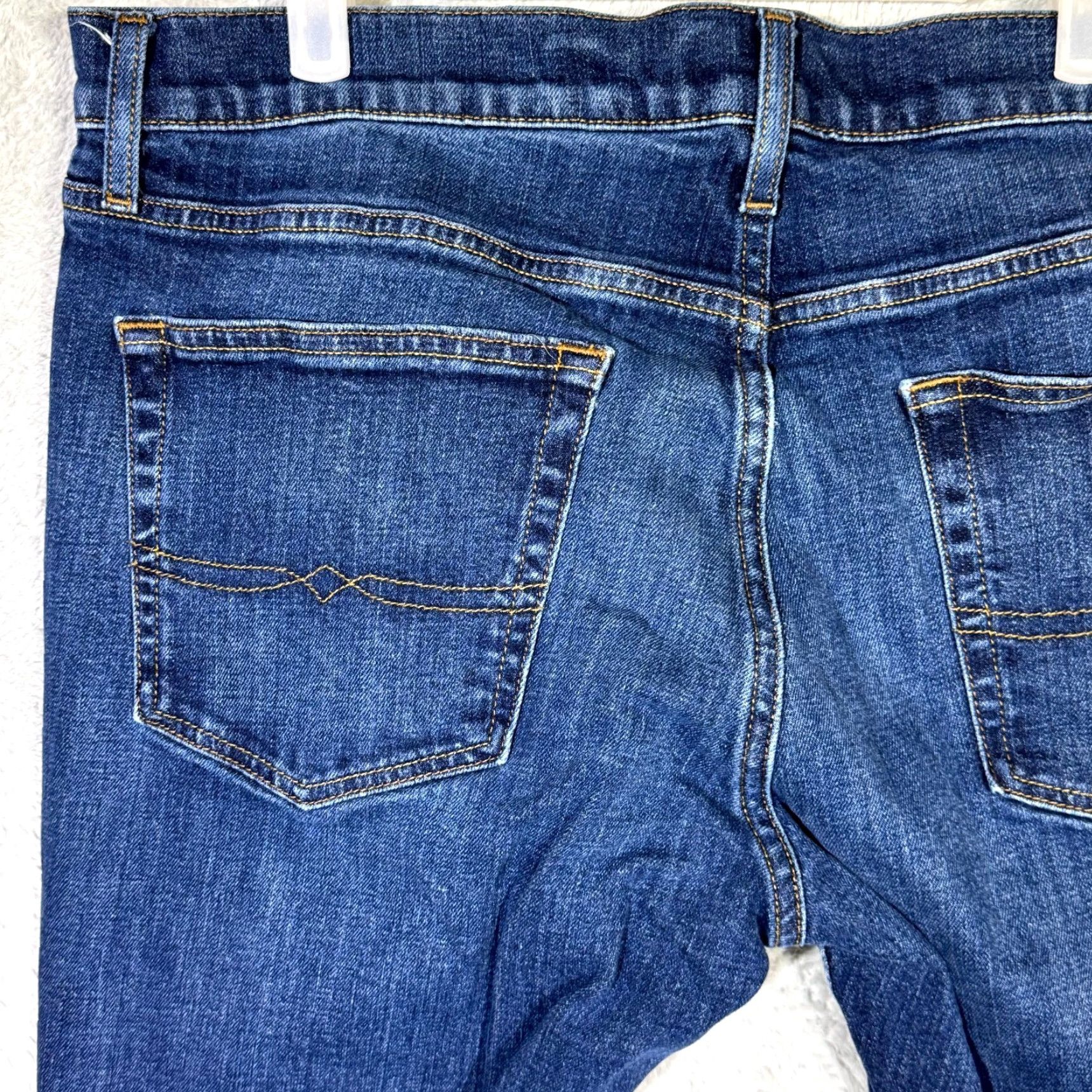 Lucky Brand Lucky Brand 221 Straight Jeans Men 38x30 Denim Blue Medium Wash Stretch Regular Fit Size US 38 / EU 54 - 7 Thumbnail