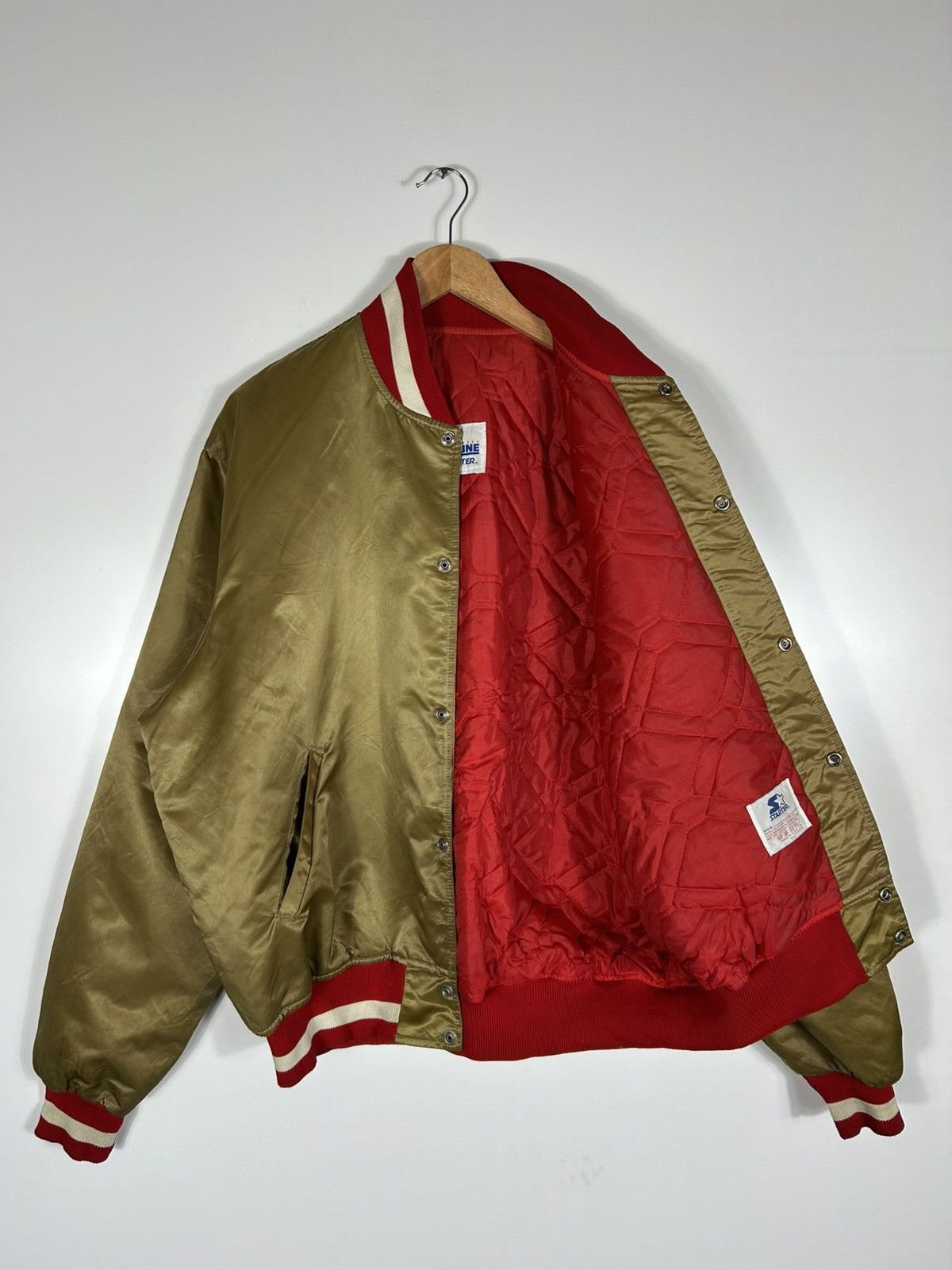 Starter ⚡️Vintage NFL 49ERS Starter 80s U.S.A Nylon Jacket Size US XL / EU 56 / 4 - 11 Thumbnail