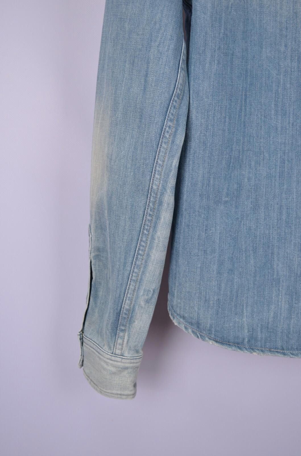 Allsaints All Saints Lou Denim Mens Shirt Long Sleeve Size S Designer Size US S / EU 44-46 / 1 - 12 Thumbnail