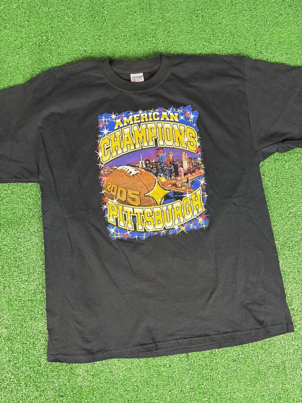 NFL × Vintage Vintage 2005 Pittsburgh Steelers American Champions t-shirt Size US XL / EU 56 / 4 - 2 Thumbnail