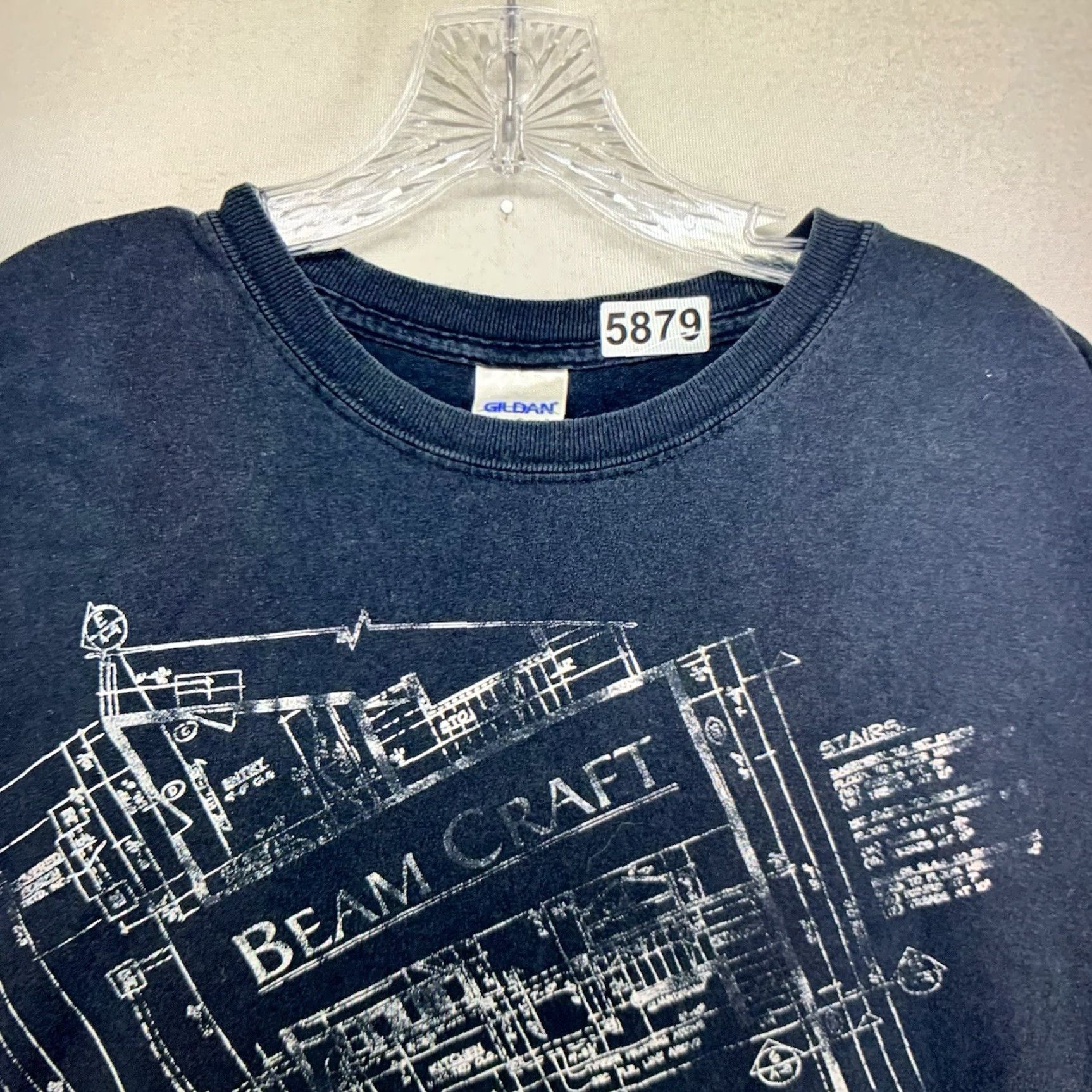 Gildan GILDAN Beam Craft Lumberjack Graphic Long Sleeve T-Shirt XL Black Adventure Time Men Size US XL / EU 56 / 4 - 6 Thumbnail