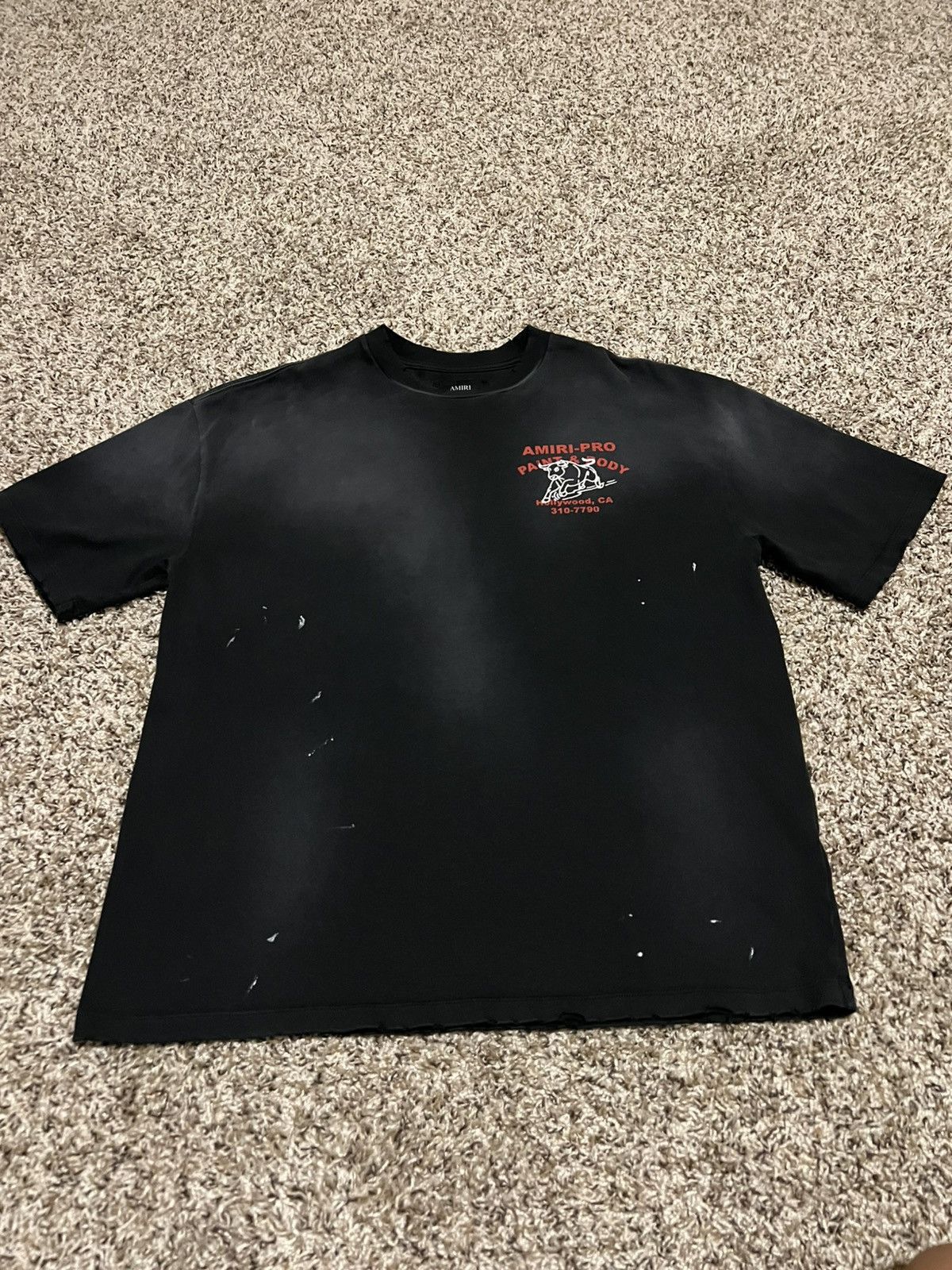 Amiri Black Amiri bull oversized tee Size US S / EU 44-46 / 1 - 2 Thumbnail