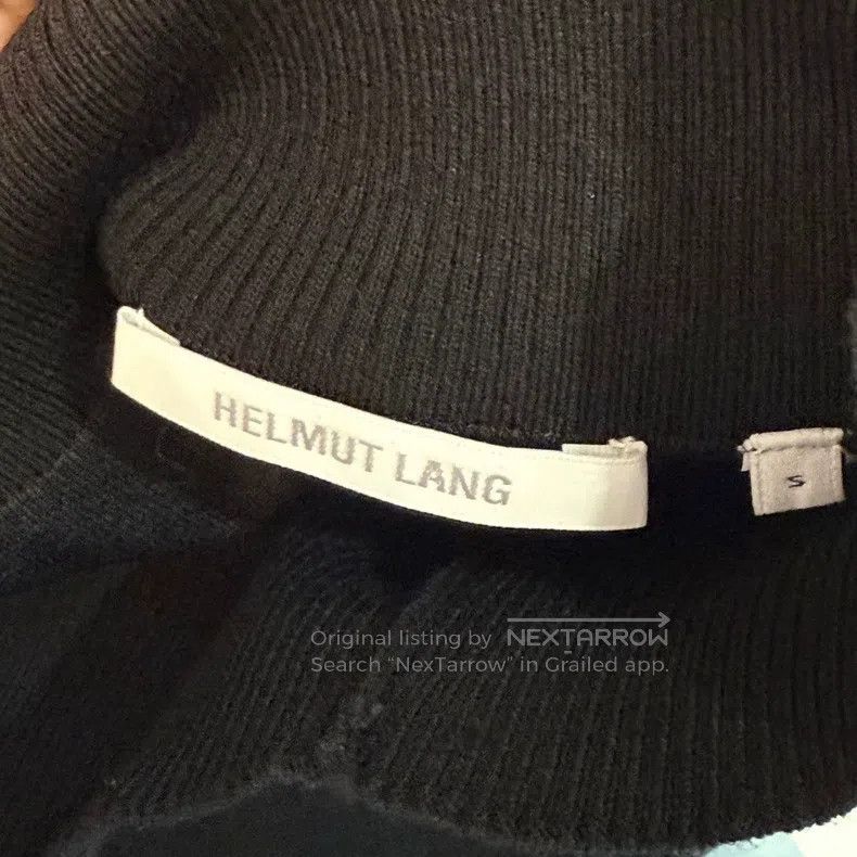 Helmut Lang Helmut Lang size S Black knitted mid-length skirt with adju Size 23" - 3 Thumbnail