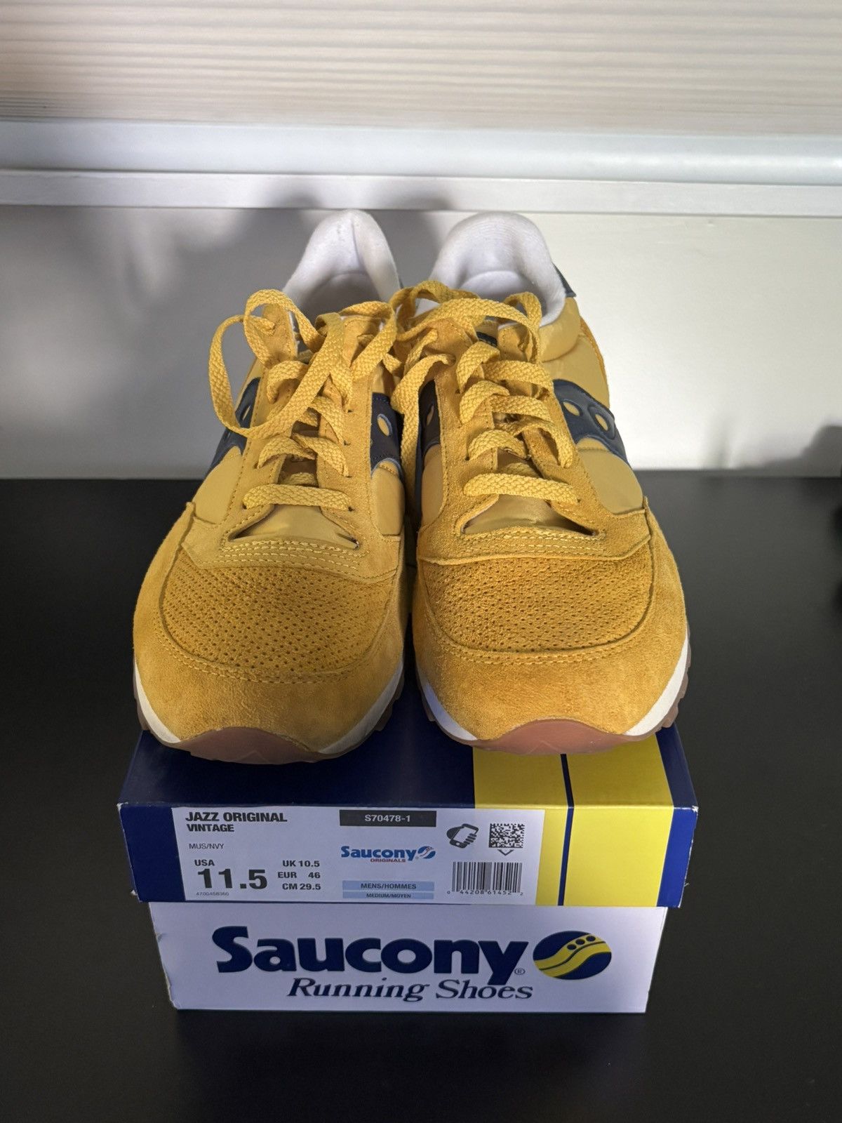 Saucony Saucony Jazz Original Vintage / Mustard Yellow / Size 11.5 M Size US 11.5 / EU 44-45 - 7 Thumbnail