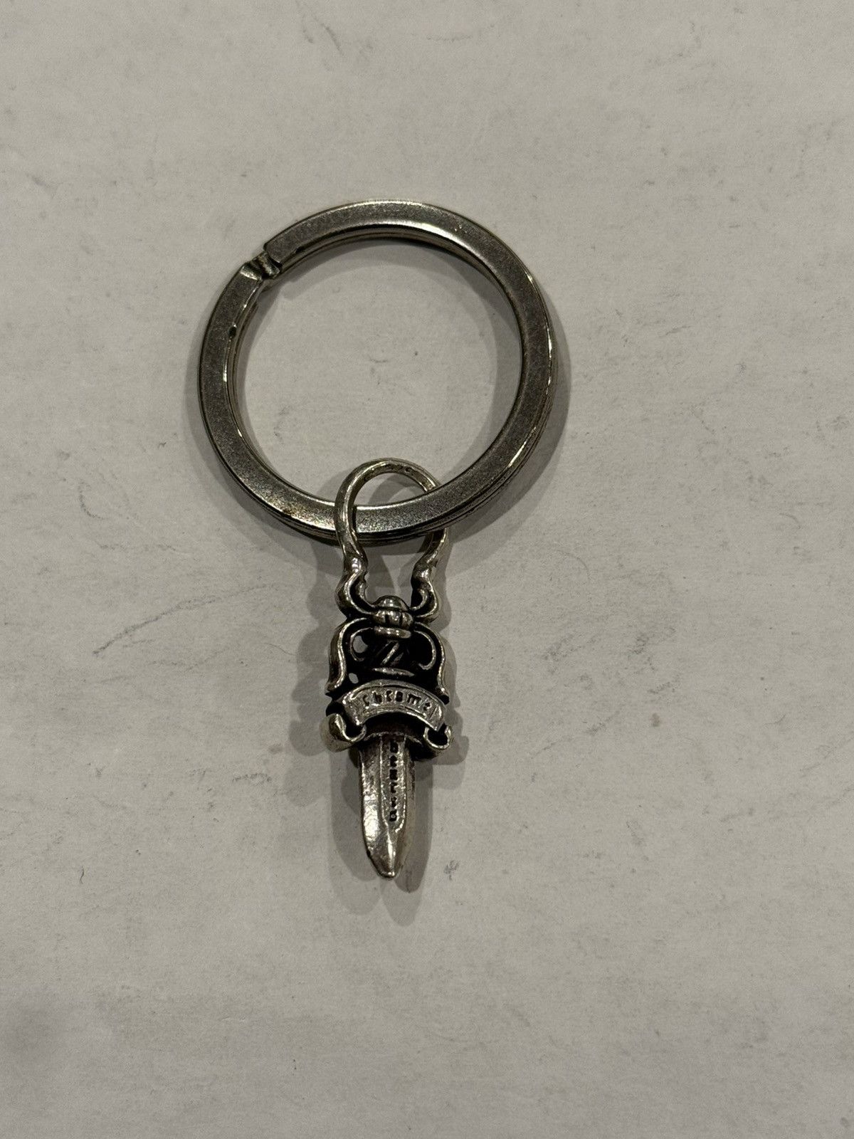 Chrome Hearts Chrome Hearts Dagger Pendant Keychain Silver Split Ring #5 Size ONE SIZE - 2 Thumbnail