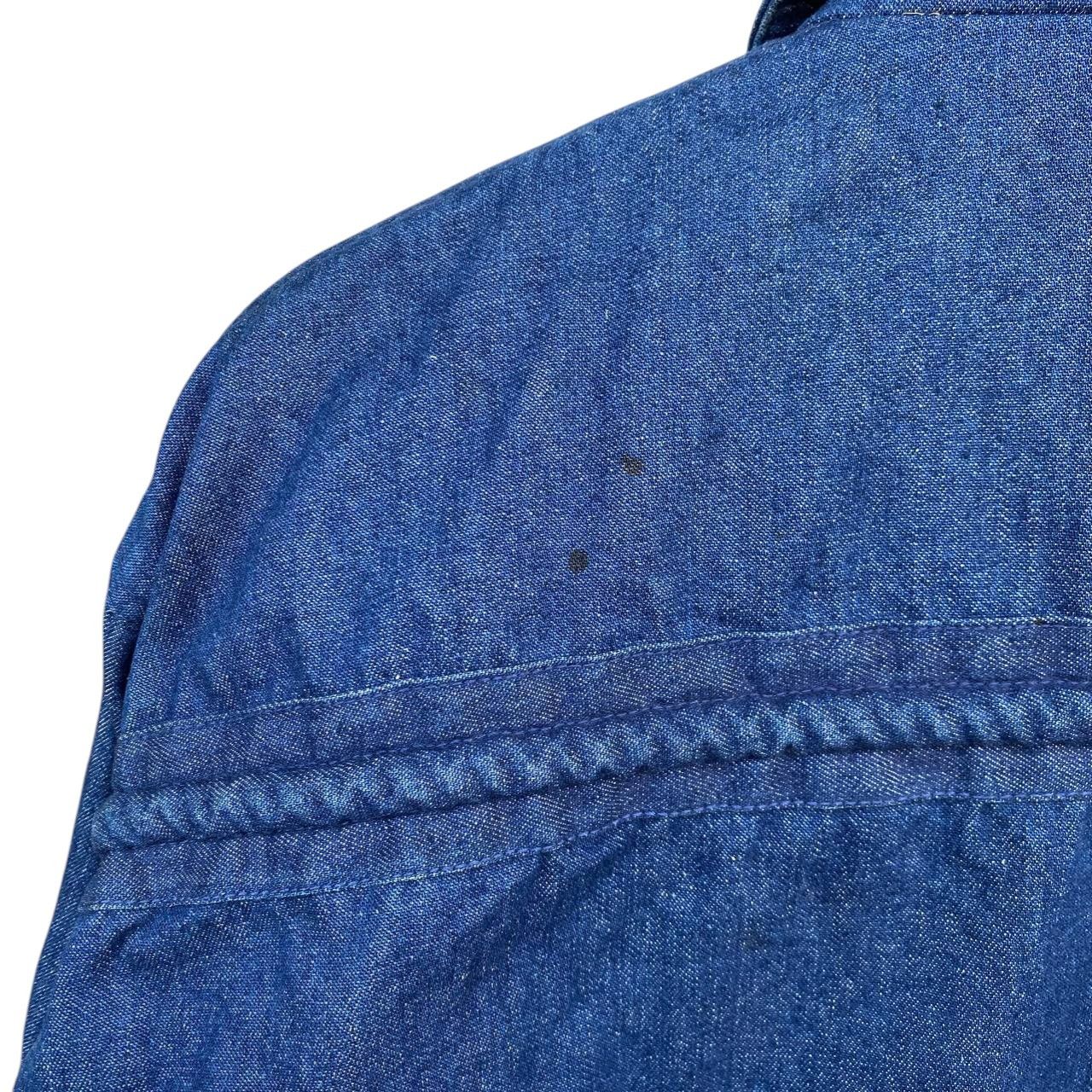 Vintage Vintage 90s Asymmetric Denim Bomber Jacket Like Issey Miyake Size US L / EU 52-54 / 3 - 19 Thumbnail