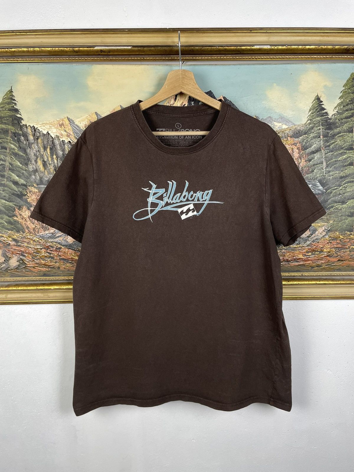 Billabong Billabong Vintage Y2k Surf Skate Brown Tee Size US M / EU 48-50 / 2 - 2 Thumbnail