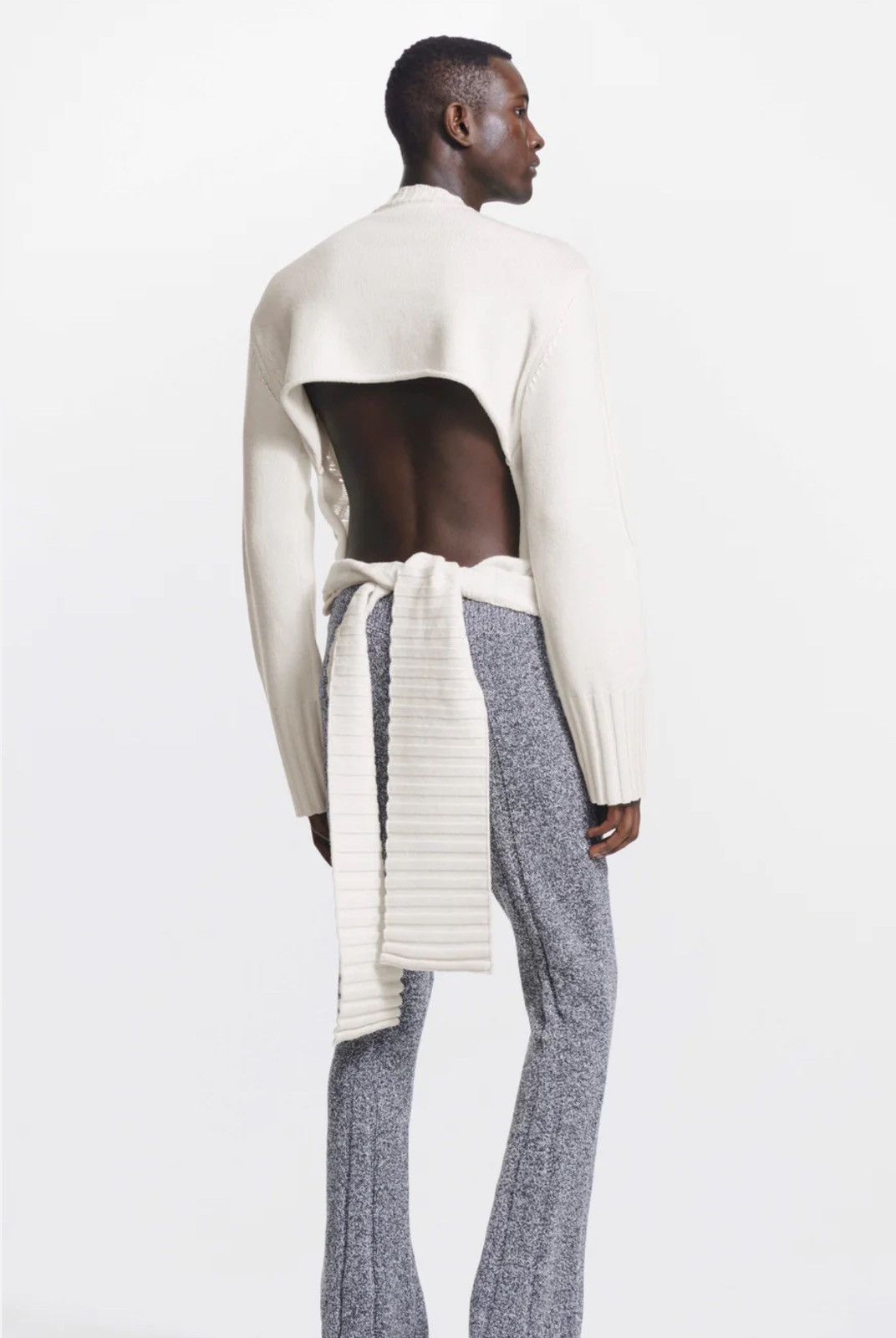 Dion Lee Distressed wrap tie cashmere sweater Size US S / EU 44-46 / 1 - 3 Thumbnail