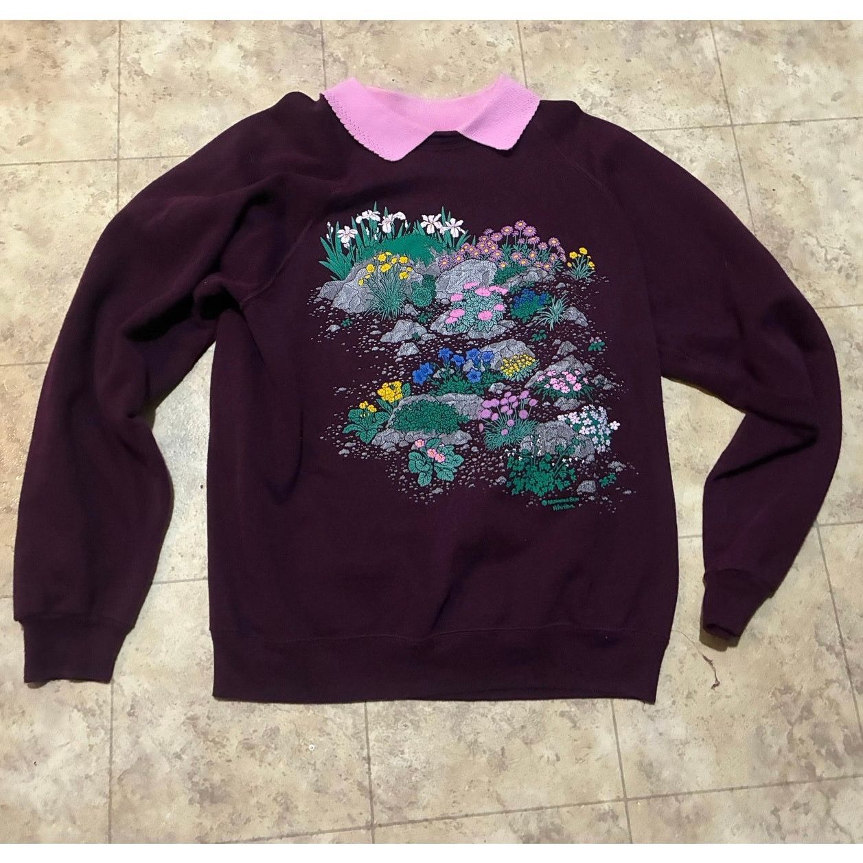 Other Vintage Morning Sun Purple Sweatshirt Hanes Large Nature Size L / US 10 / IT 46 - 1 Thumbnail
