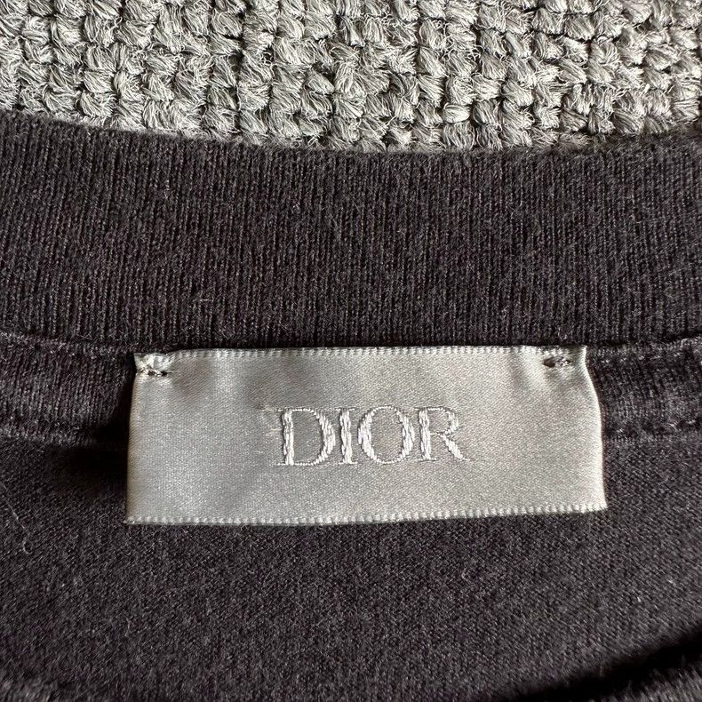 Dior Dior Slogon embroidered logo short-sleeved T-shirt Size US M / EU 48-50 / 2 - 2 Thumbnail