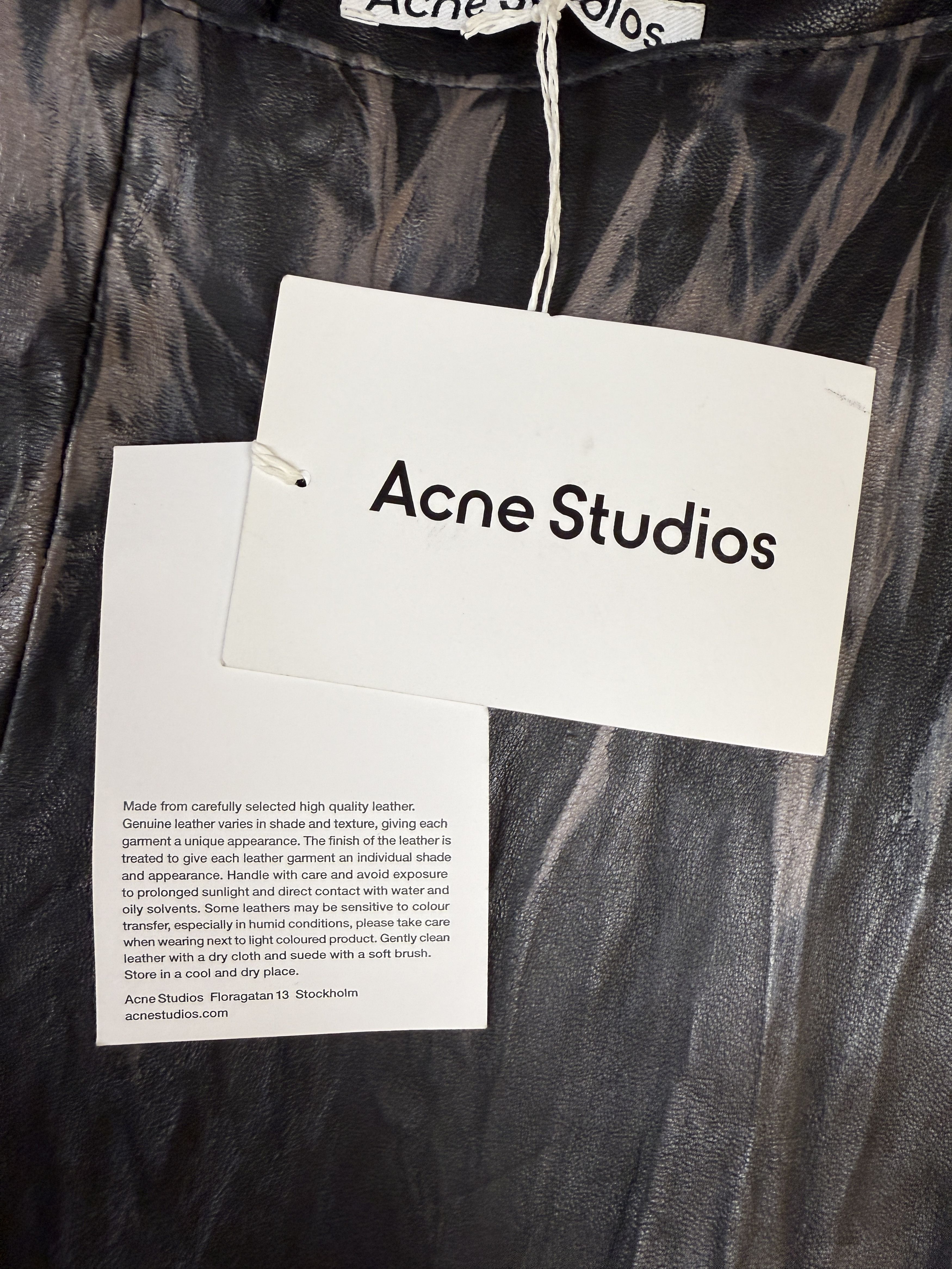 Acne Studios $2150 Acne Studios Distressed Crinkled Leather Pants Size 28" / US 6 / IT 42 - 10 Thumbnail