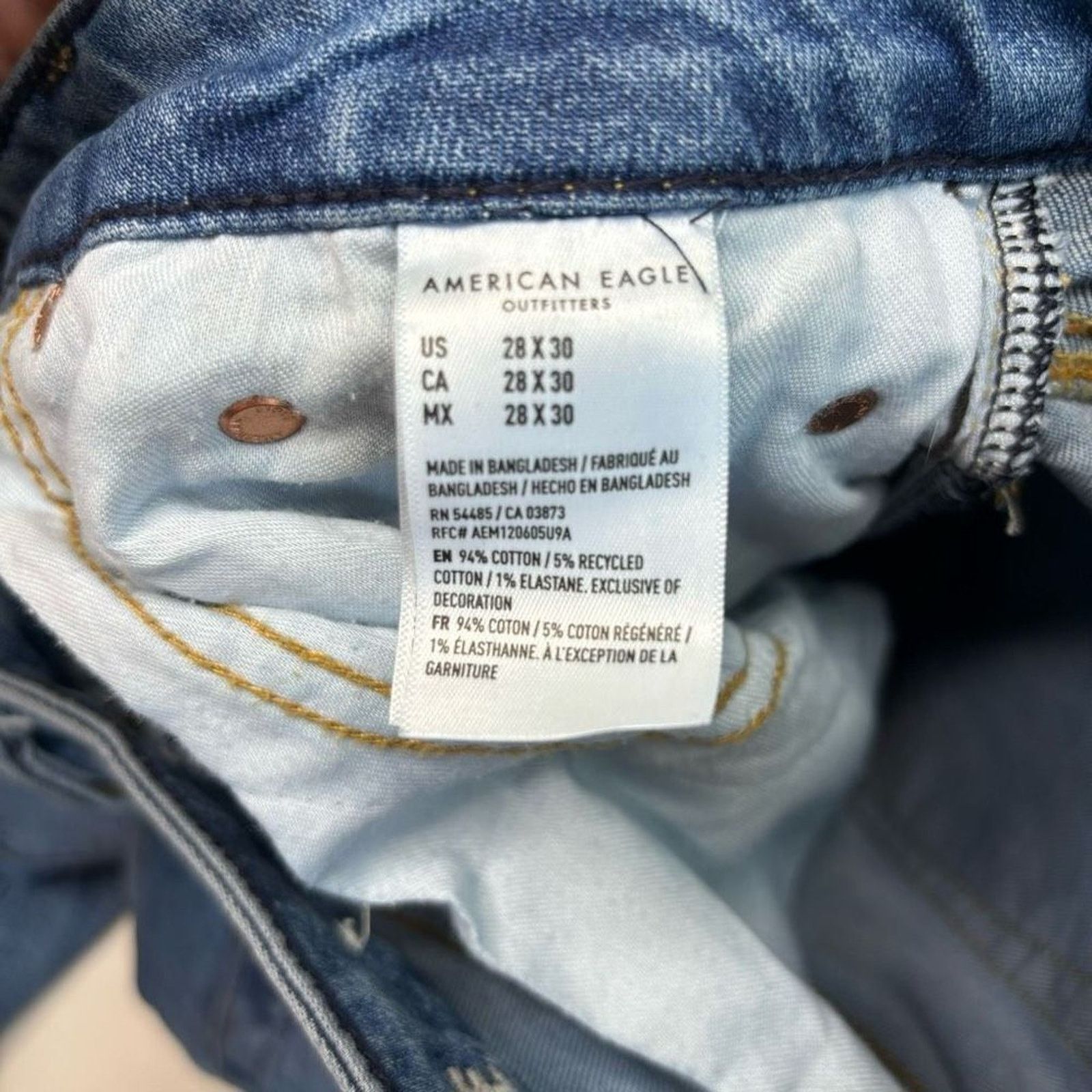 American Eagle Outfitters American Eagle Airflex + Jeans Mens 28x29 Original Bootcut Size US 28 / EU 44 - 6 Thumbnail